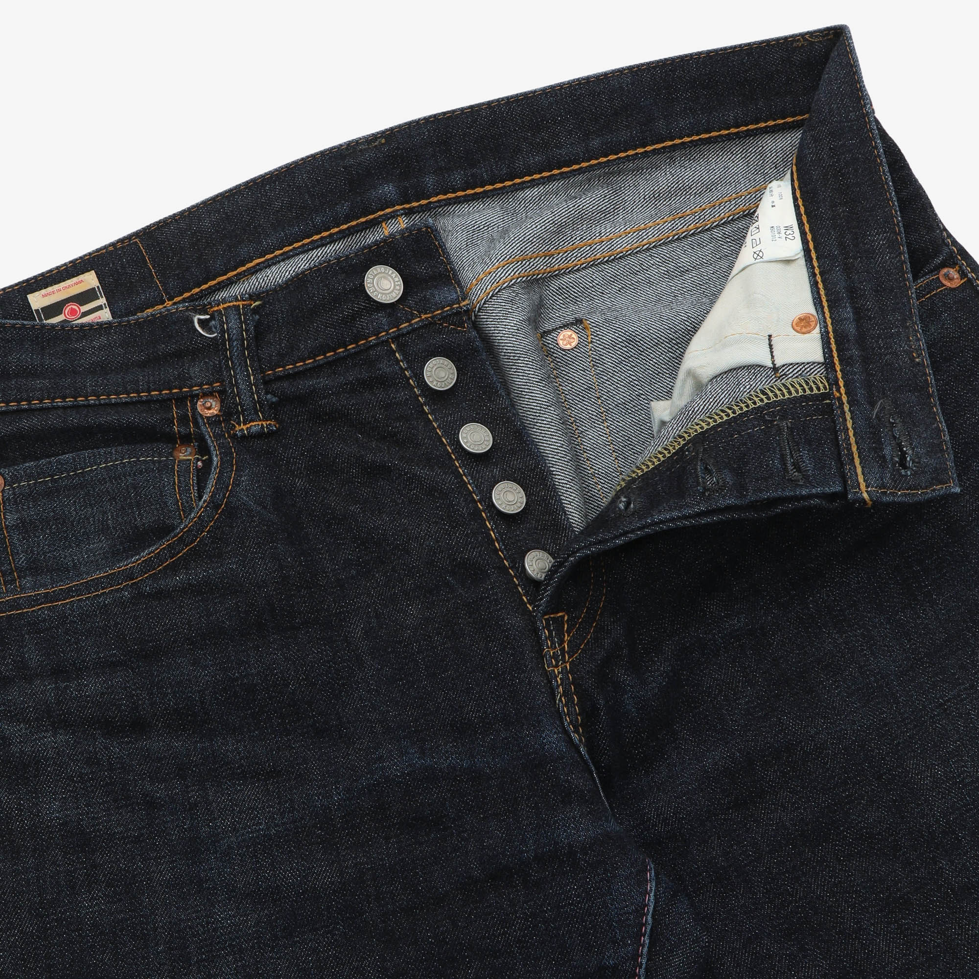 15.7oz Tight Tapered Selvedge Jeans (32W X 29.5L) - Image 3