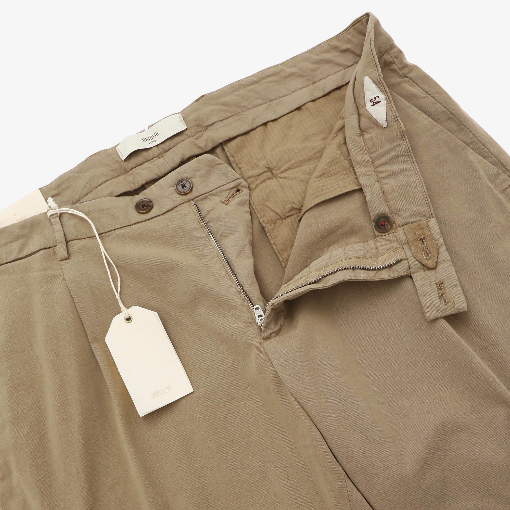 Slim Fit Pleated Chinos (38W X 32L) - Image 3