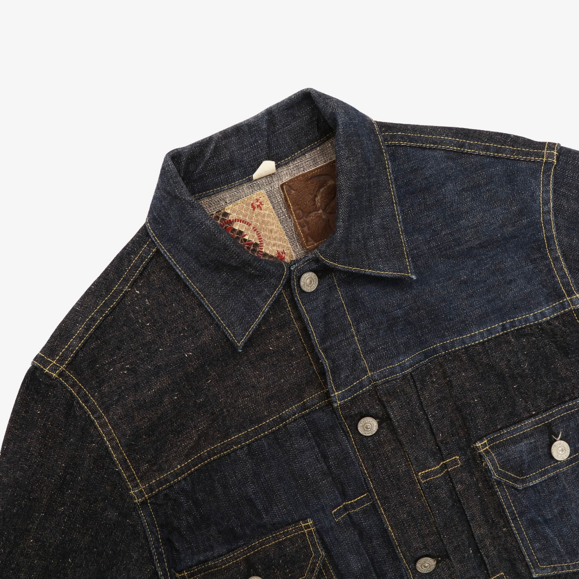 SC10701 Ryukyu X Hawaii 14oz Denim Blouse - Image 3