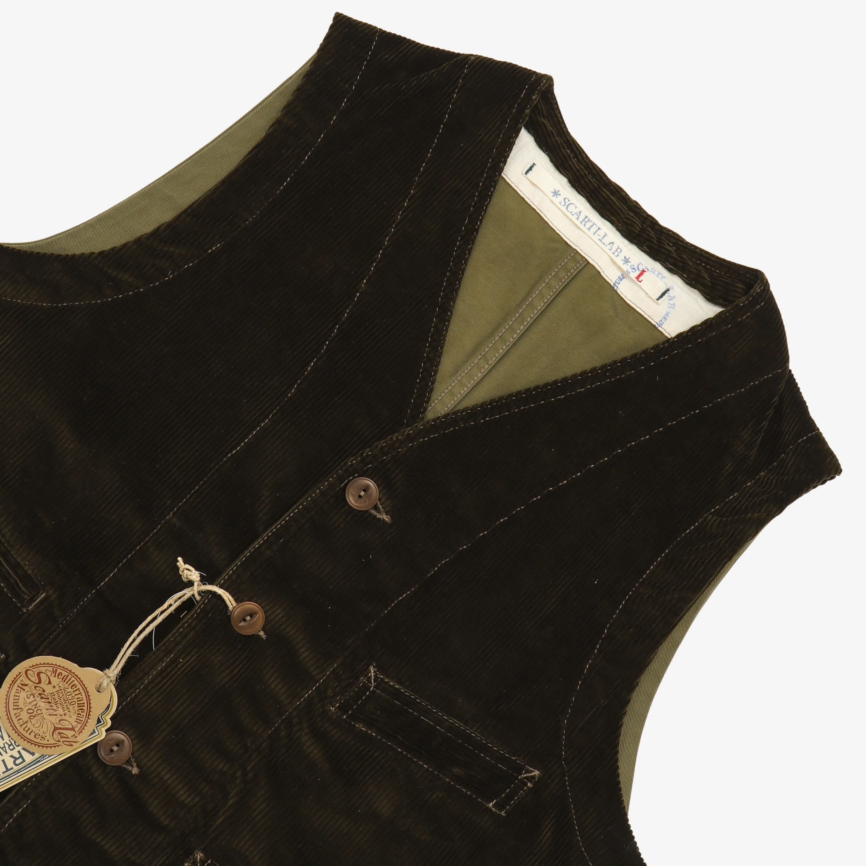 403-SN814 Corduroy Workwear Vest - Image 3