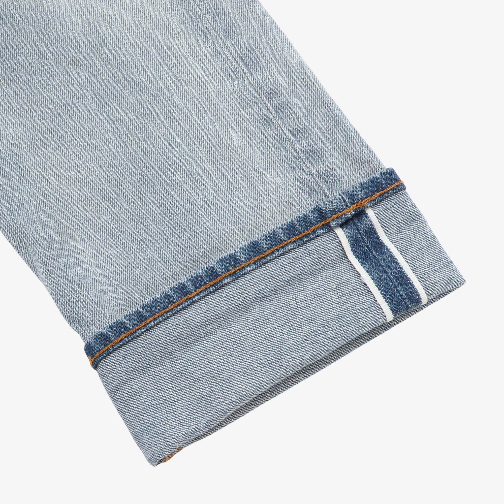Blue Tab 502 Tapered Selvedge Denim (35W X 30L) - Image 4