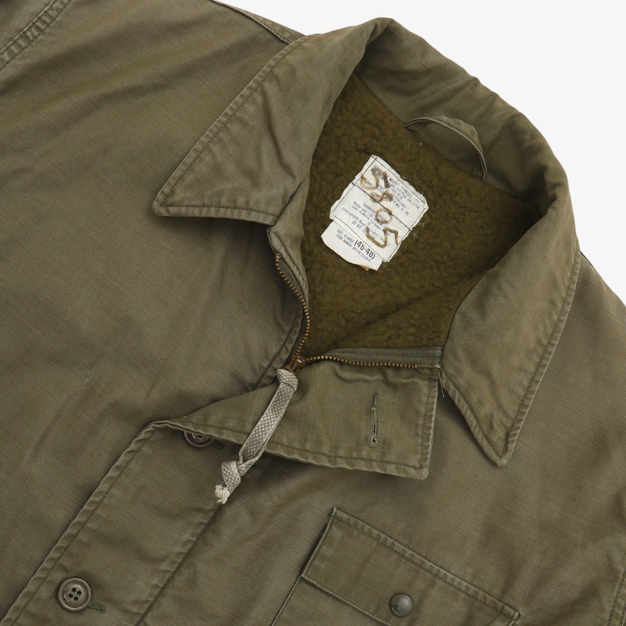 80s USN A-2 Deck Jacket - Image 3