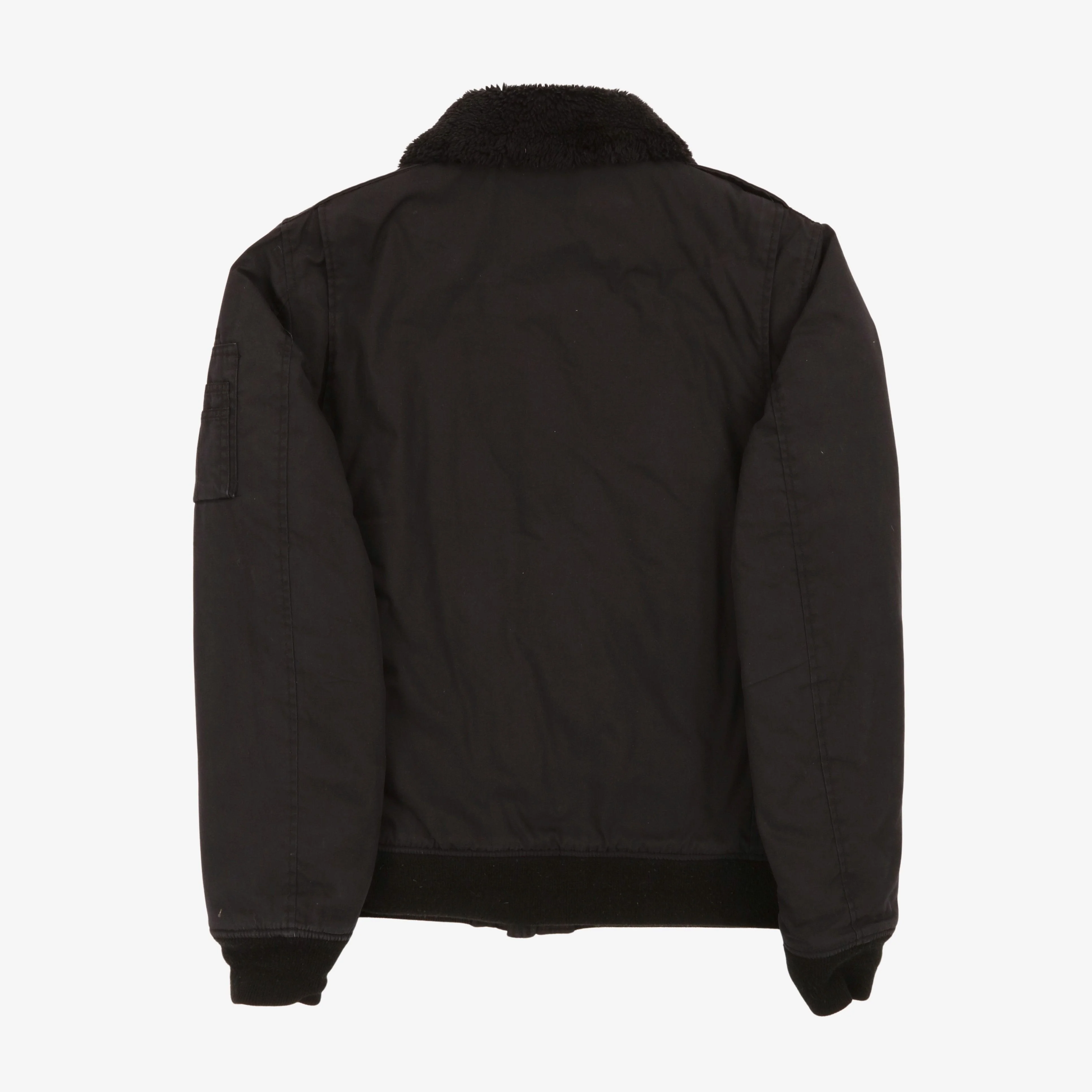 Air Black Bomber Flight Jacket - Image 2