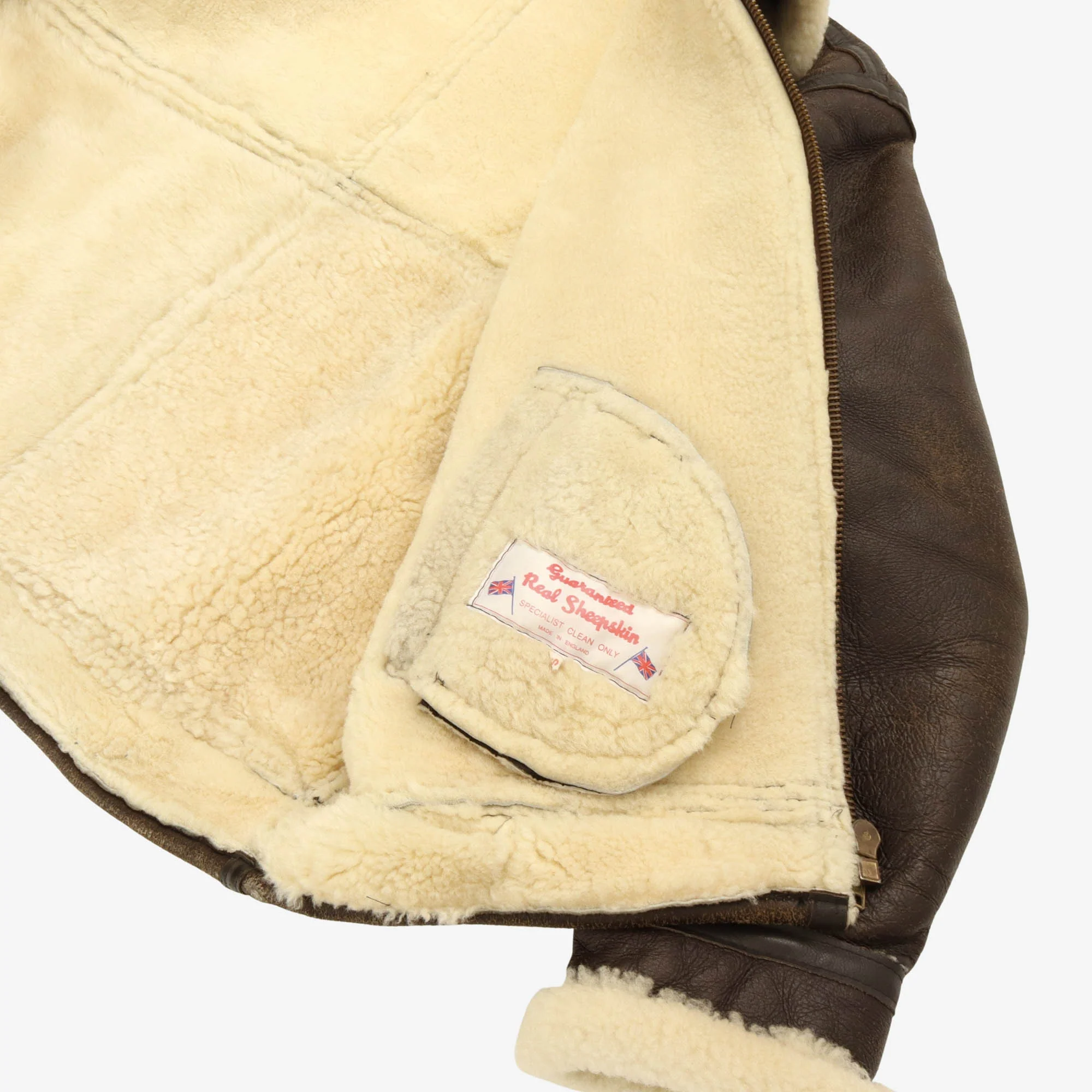 B-3 Sheepskin Bomber Jacket (Repro) - Image 6