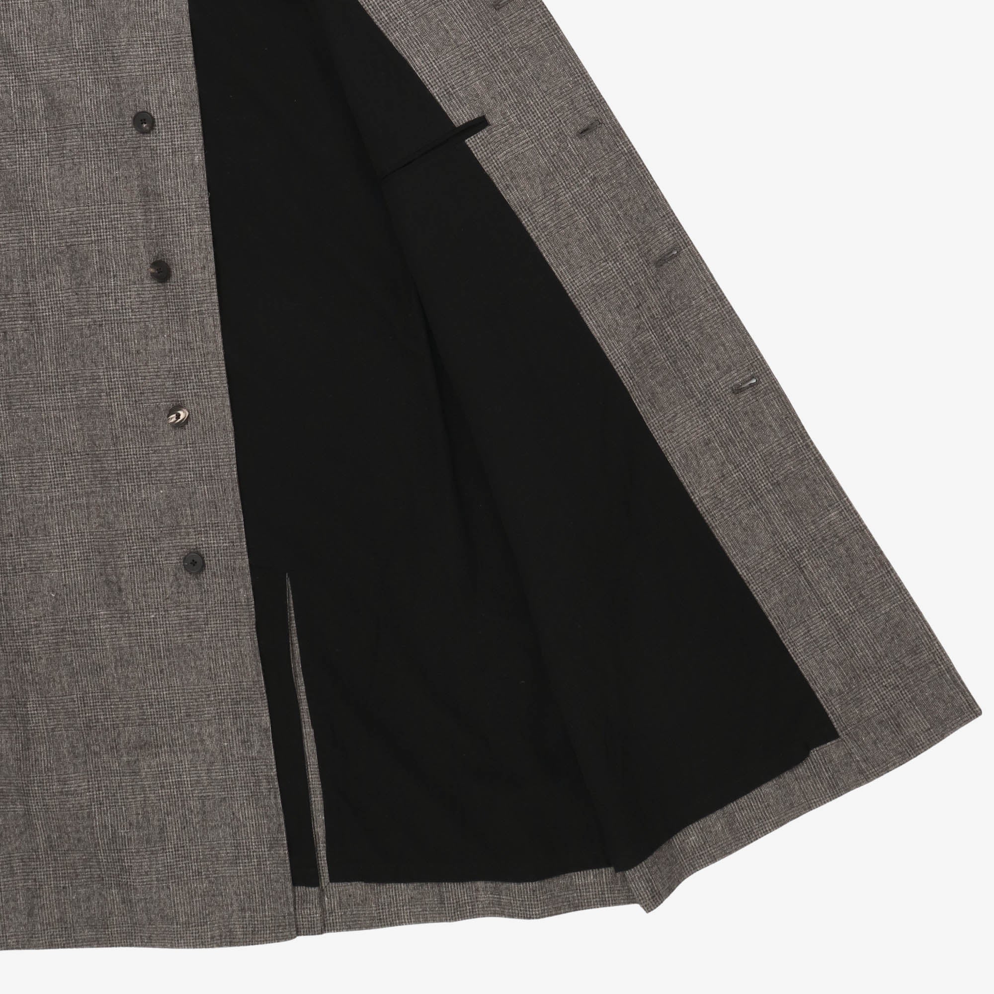 Balmacaan Linen Wool Twill Coat - Image 4