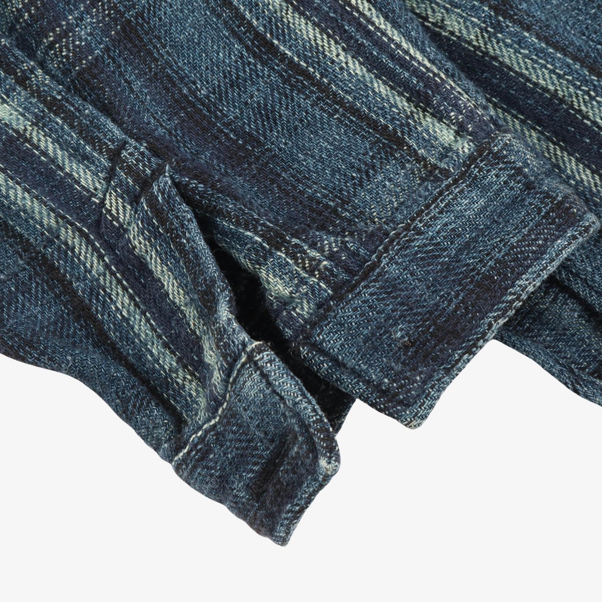 Band Collar Check PO Shirt - Image 3
