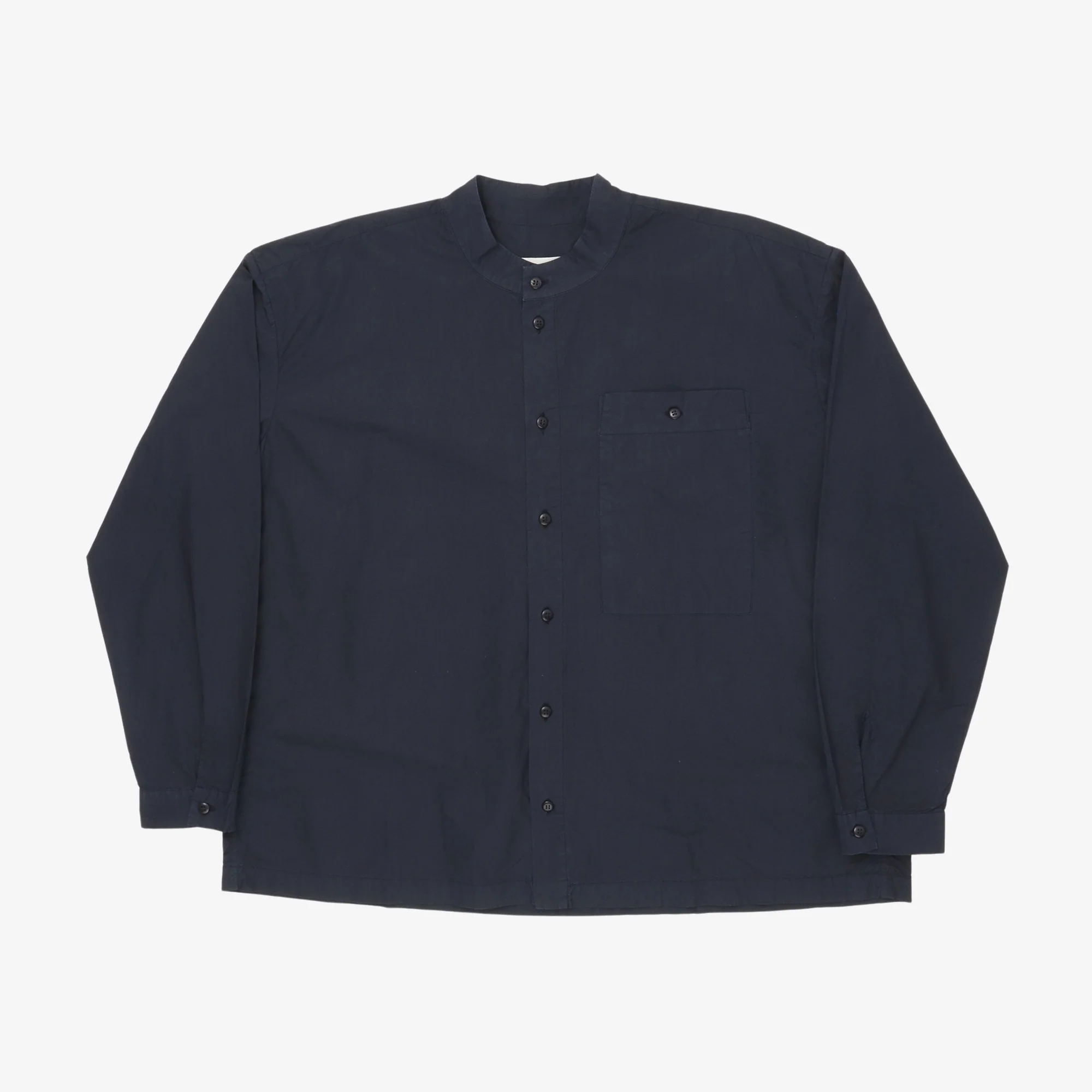 Band Collar Pocket Shirt