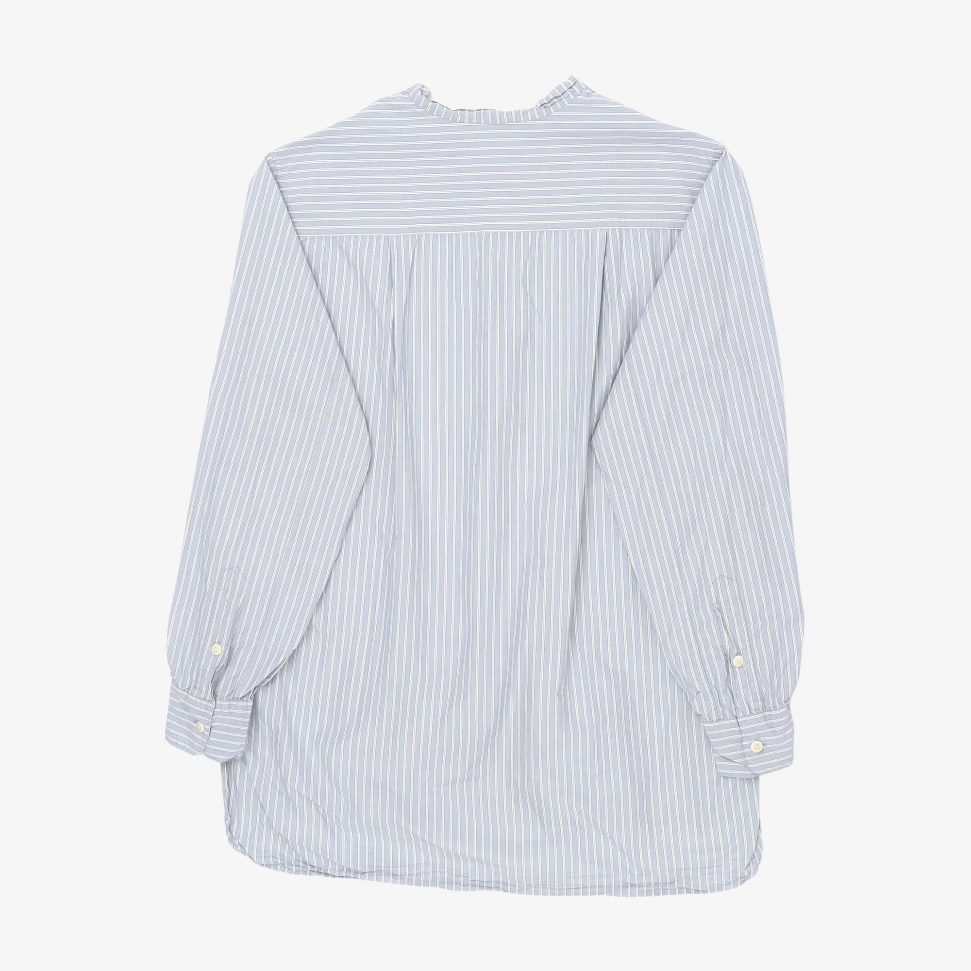 Band Collar Stripe Shirt - Image 2