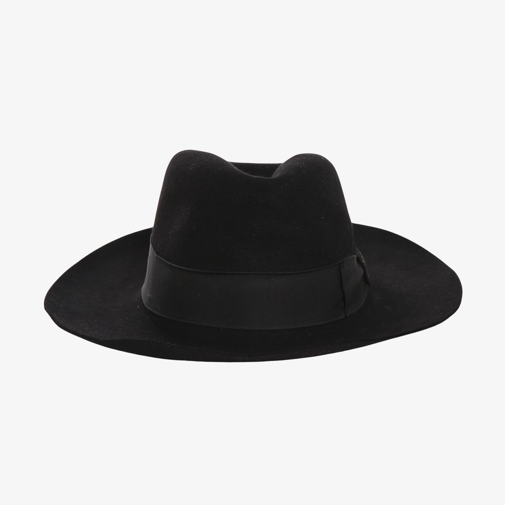 Beaver Brushed Felt Wide Brim Hat