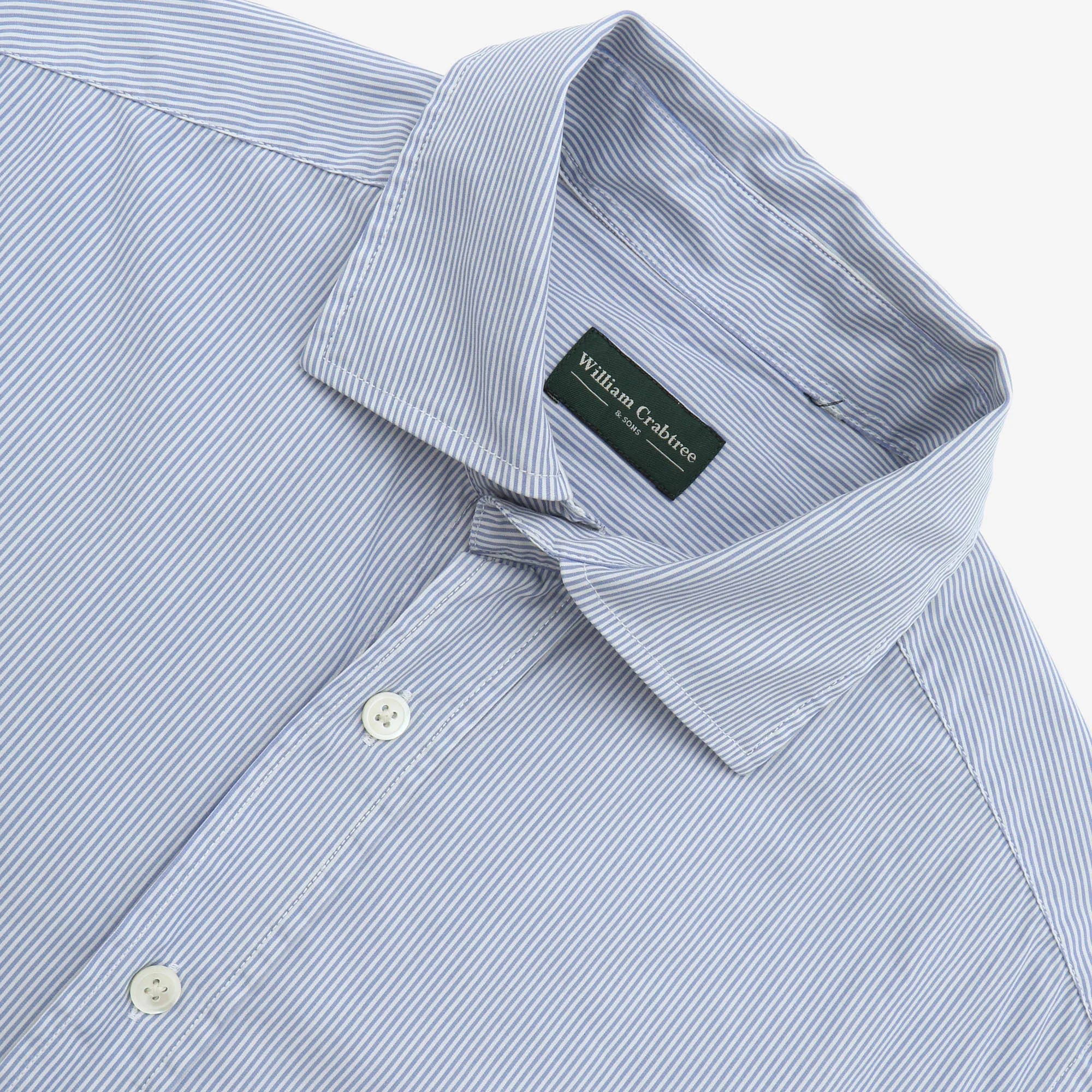 Bengal Stripe Spread Collar Poplin Shirt - Image 3