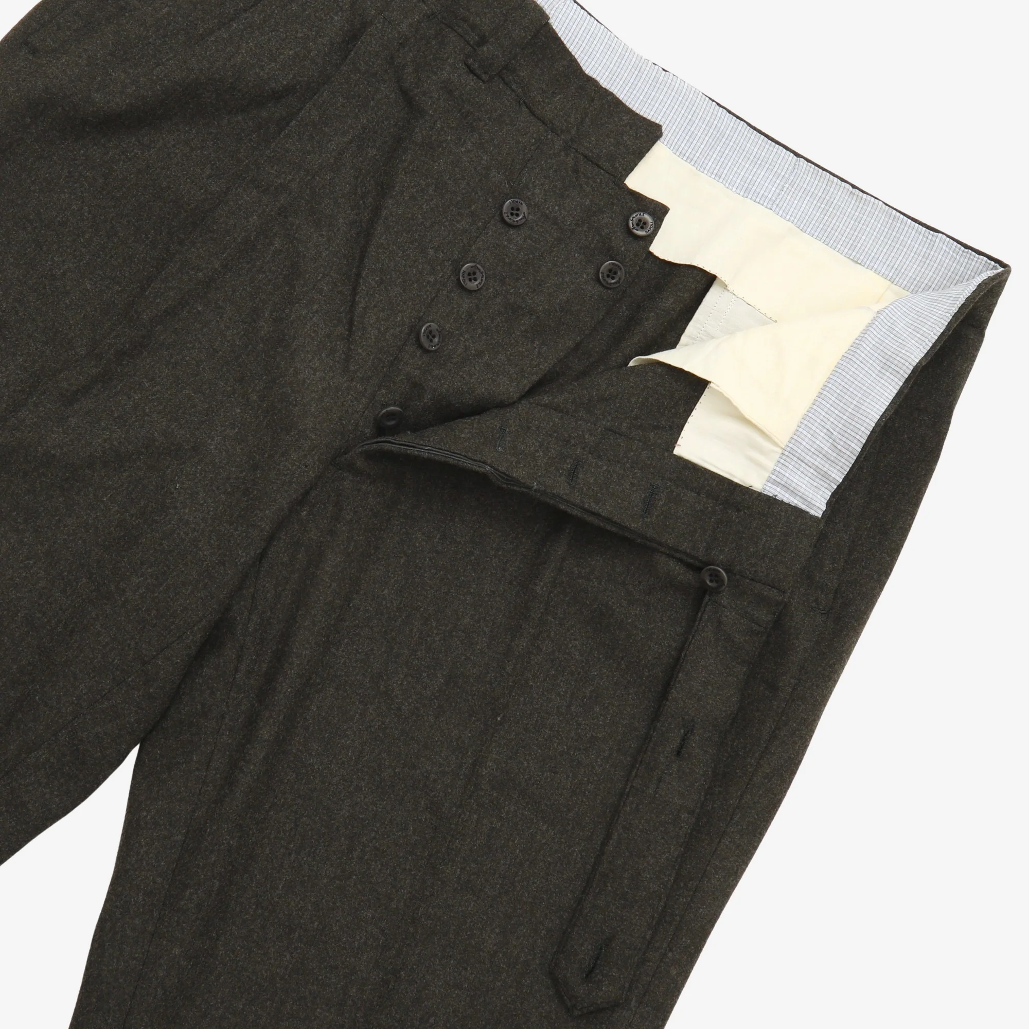 Bespoke Wool Trousers (38W X 29.5L) - Image 3