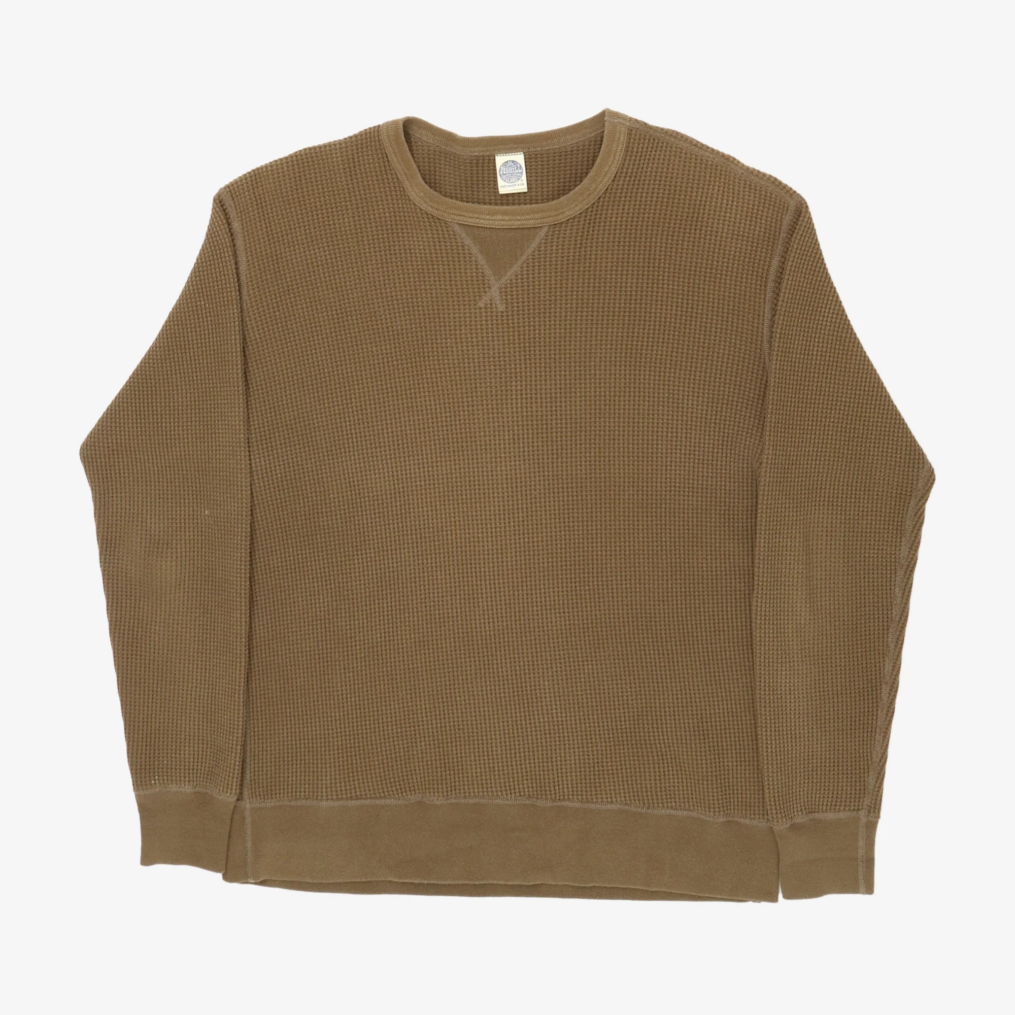 Big Waffle Thermal Sweatshirt