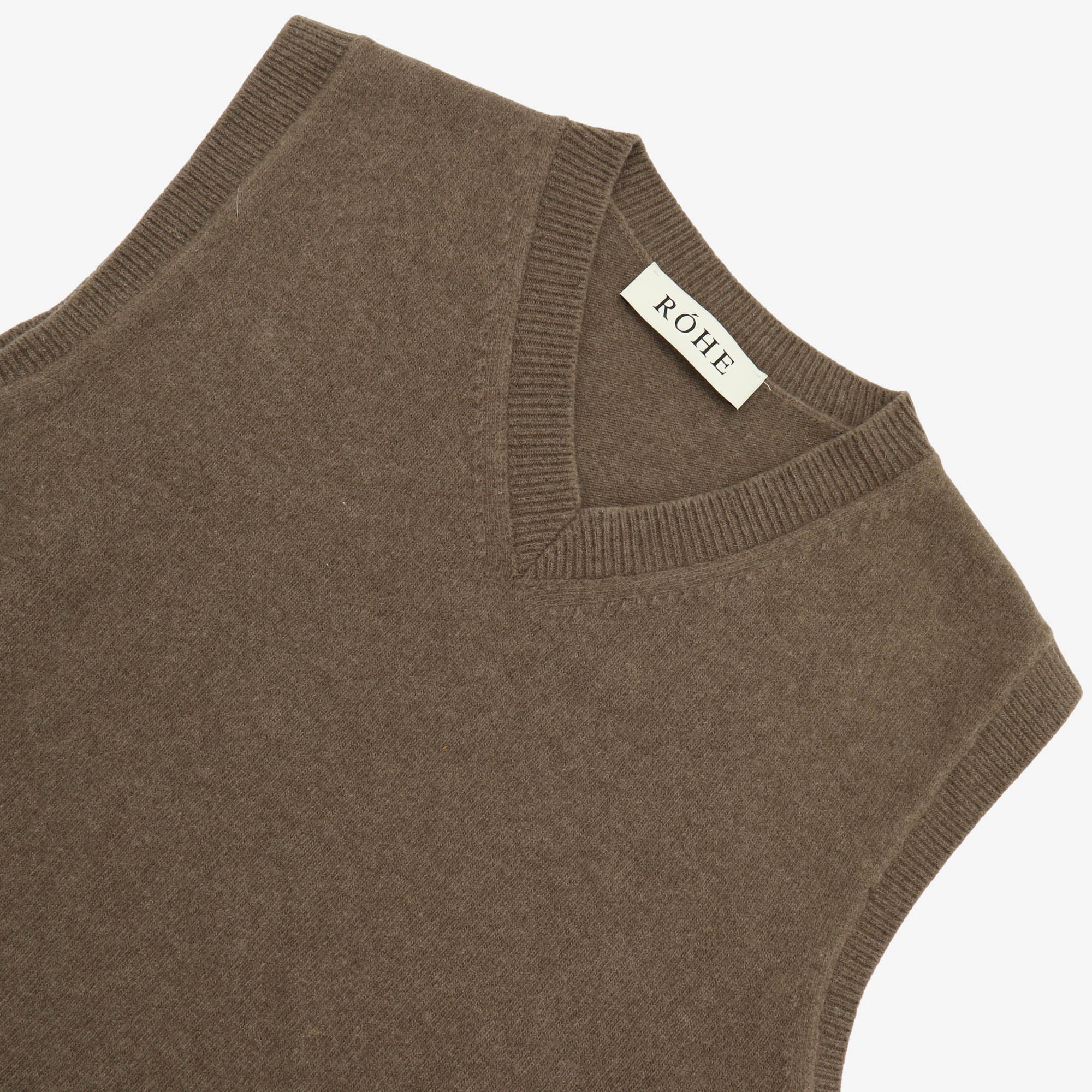 Boiled Wool Knitted Vest - Image 3
