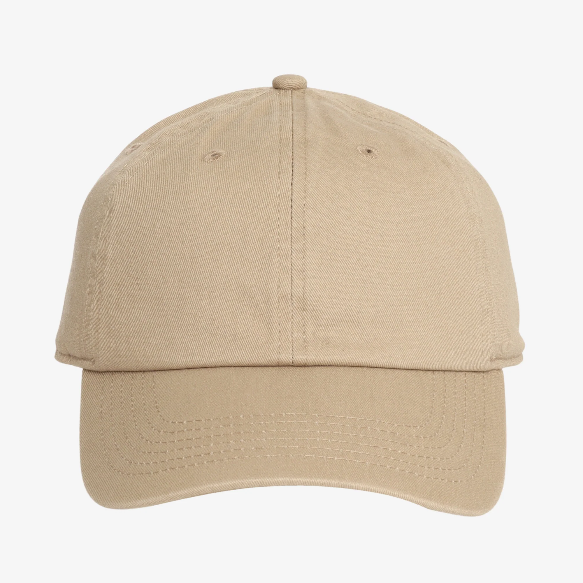 Brushed Baseball Cap - Khaki - Image 2