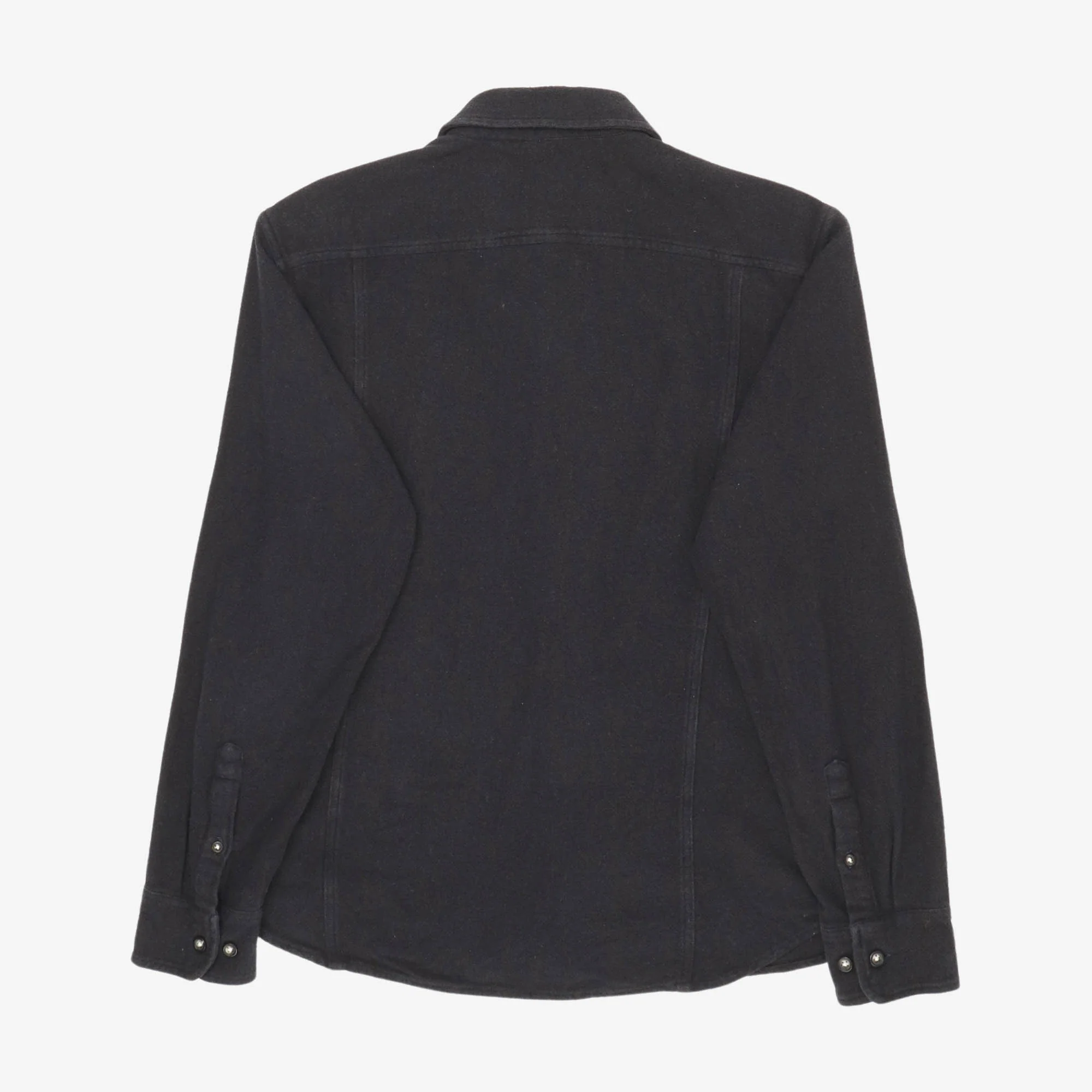 Brushed Plain Flannel Shirt - Image 2