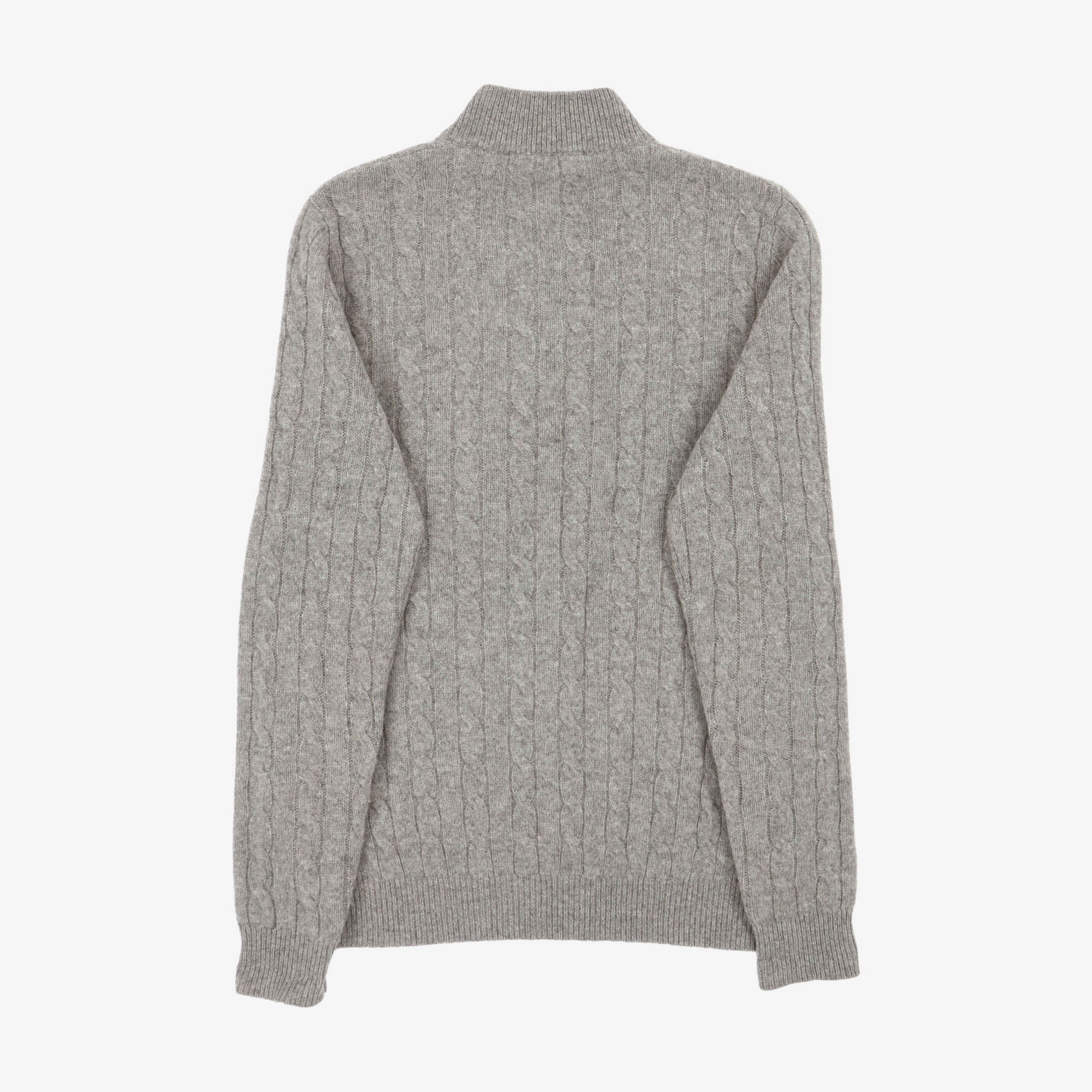 Cable Knit Lambswool Sweater - Image 2