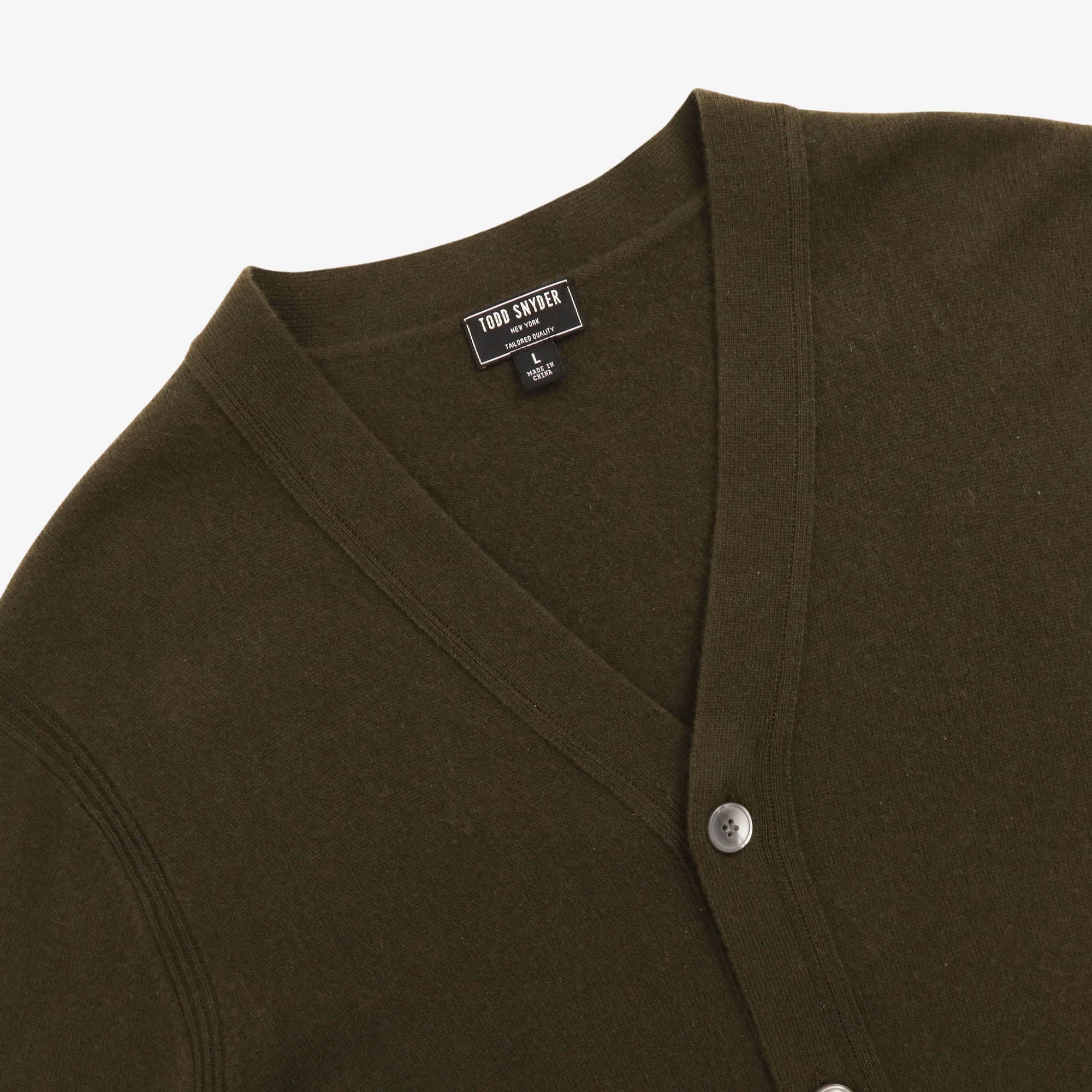 Cashmere V Neck Cardigan - Image 3
