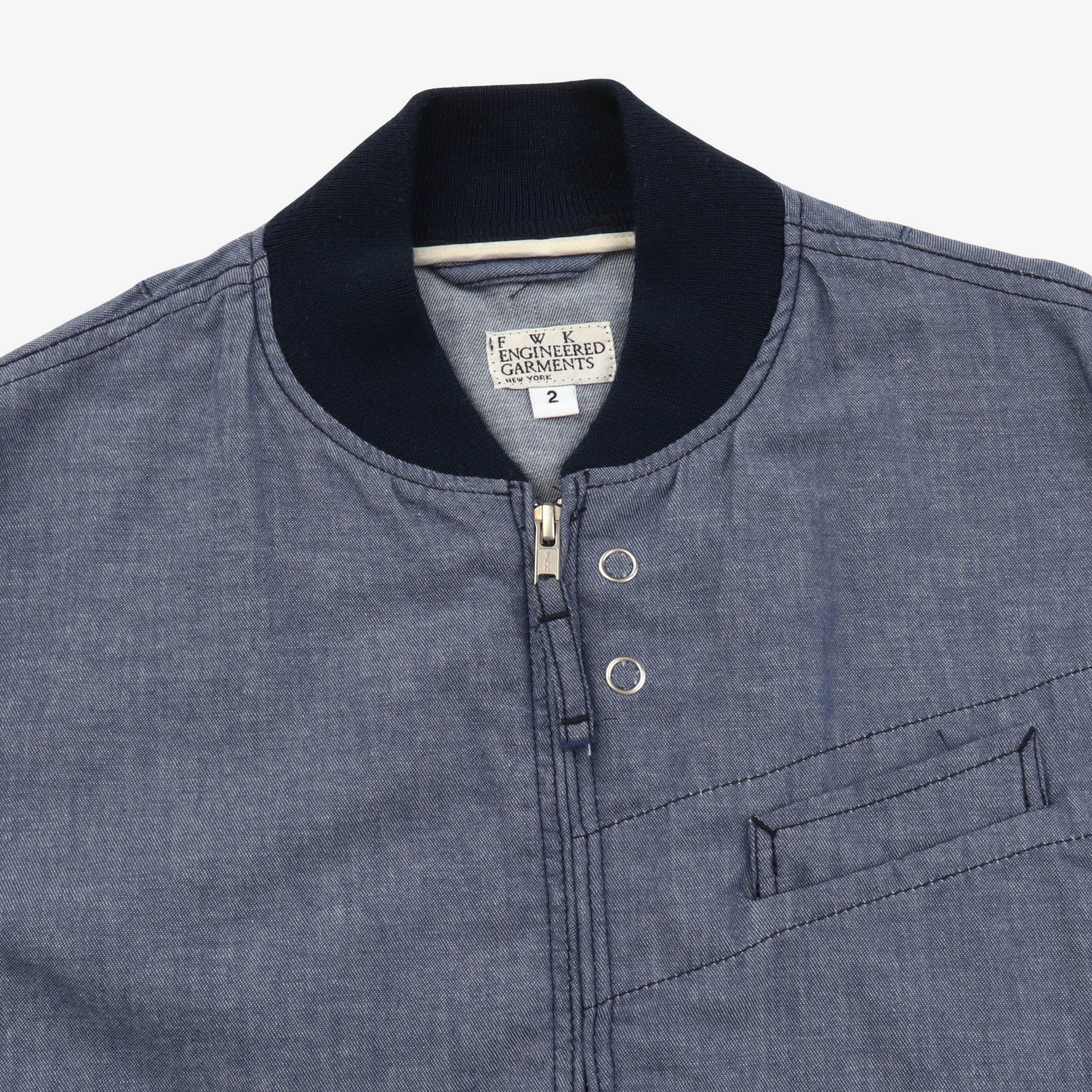 FWK Chambray Bomber Jacket - Image 3