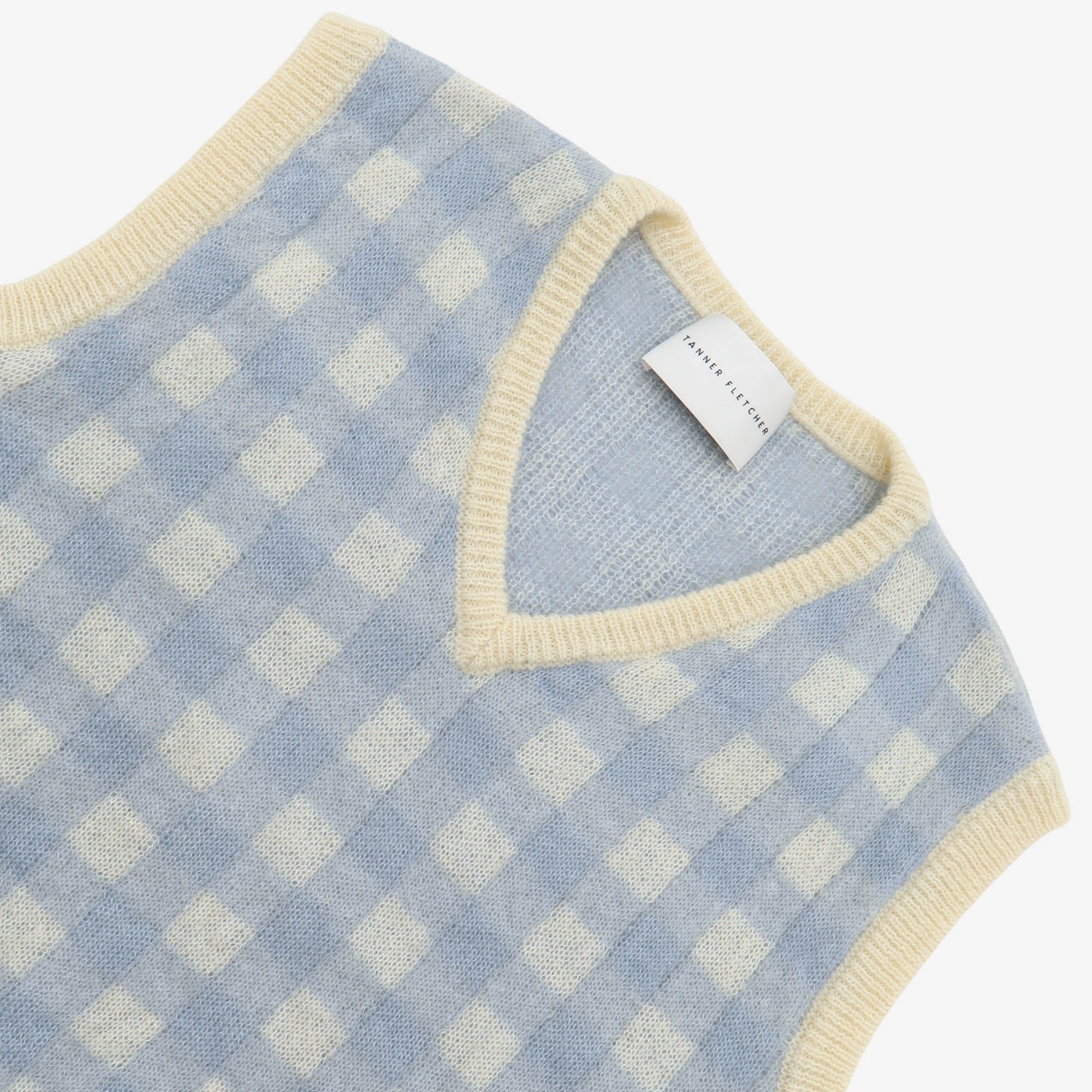Check Sweater Vest - Image 3