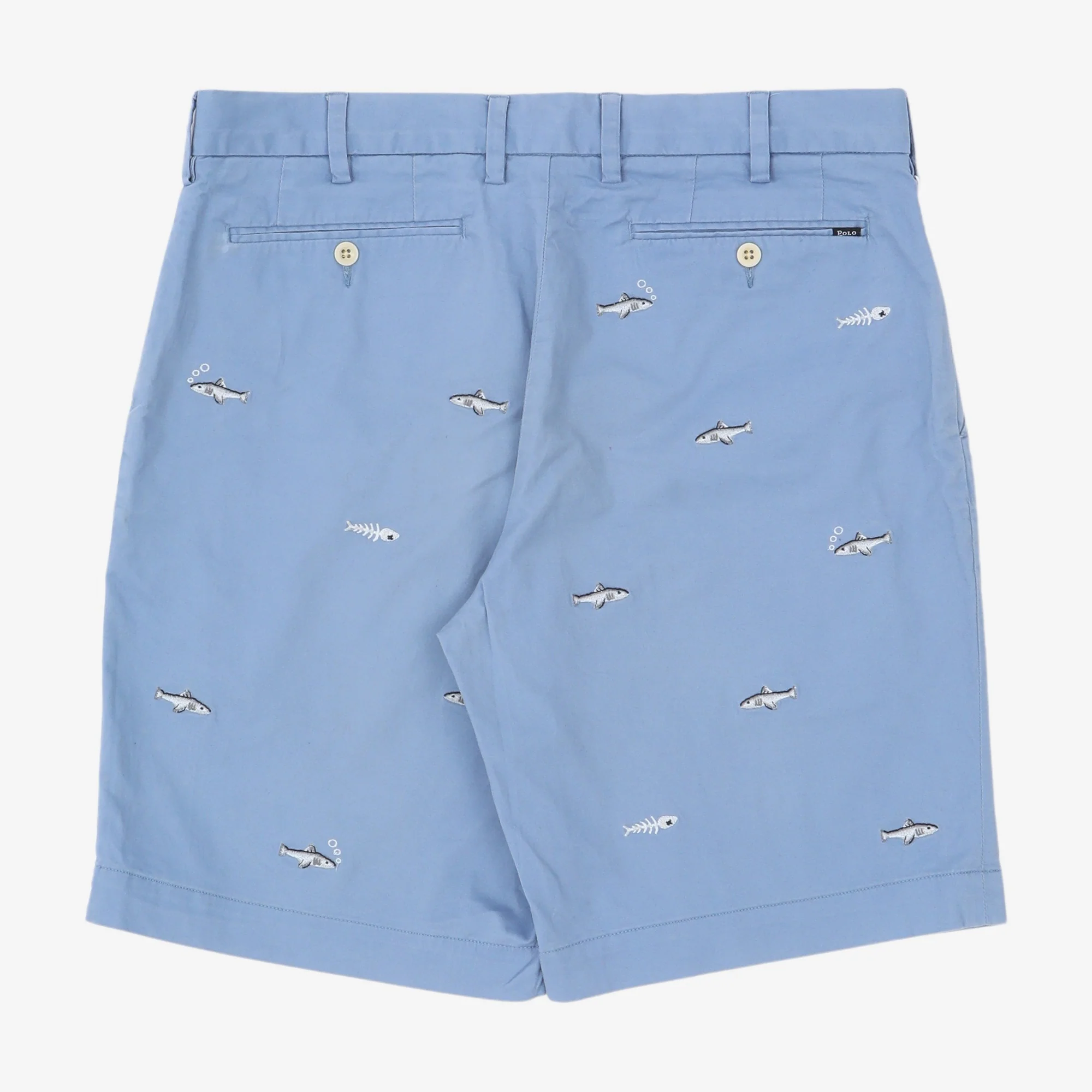 Classic Fish Embroidered Shorts (32W) - Image 2
