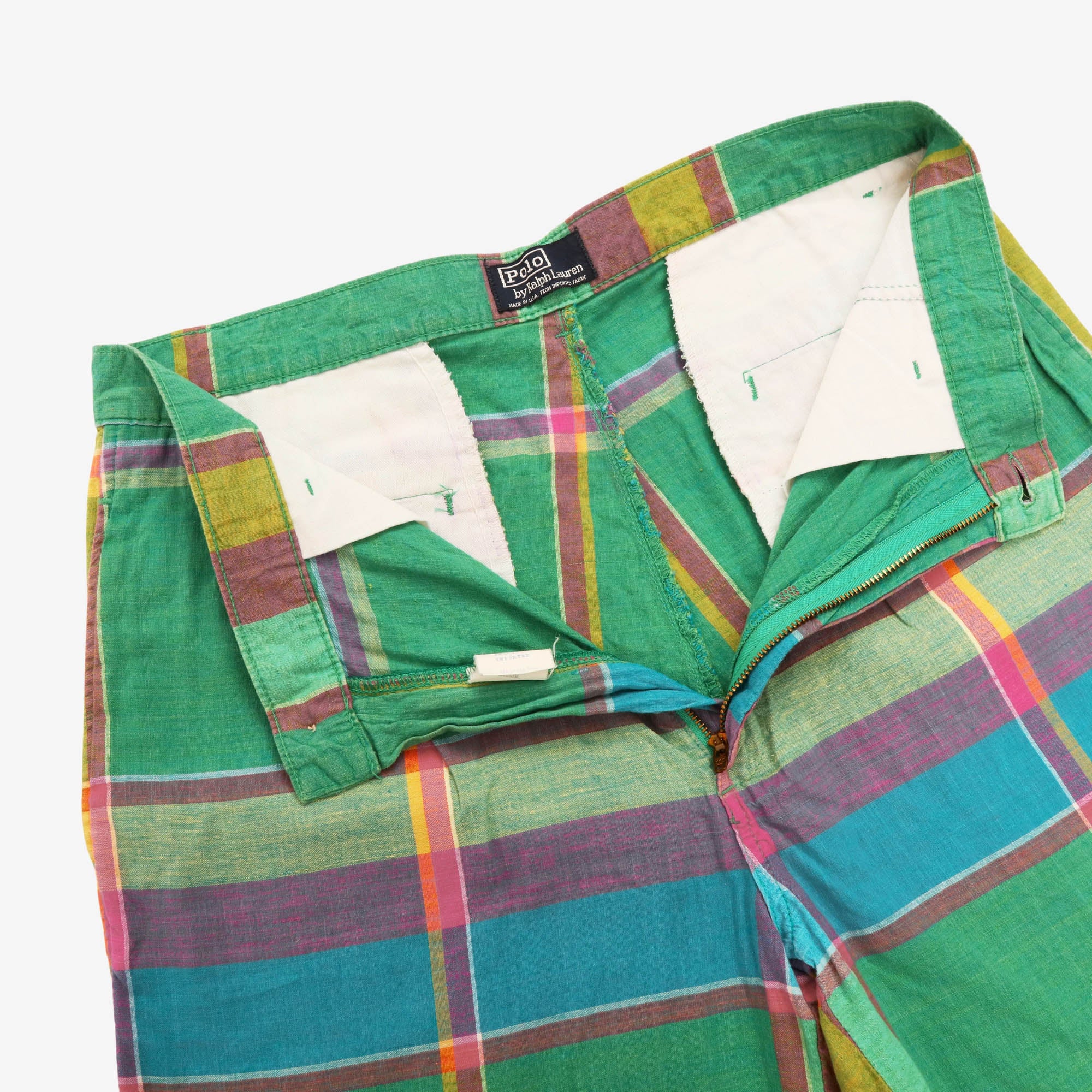 Classic Fit Madras Shorts (31W) - Image 3