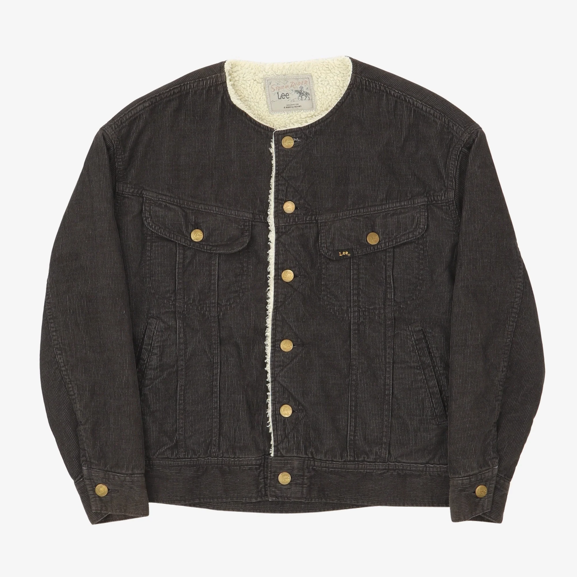 Beams Collarless Rider Jacket