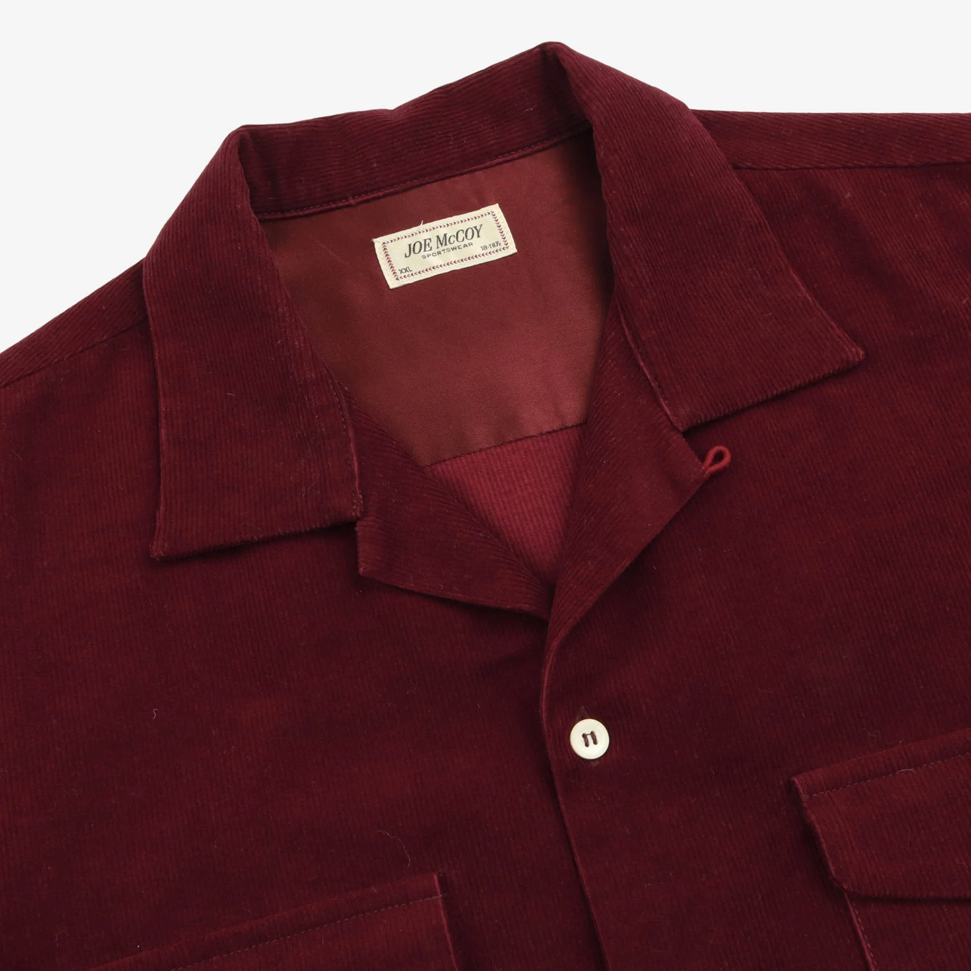 Corduroy Open Collar Shirt - Image 3