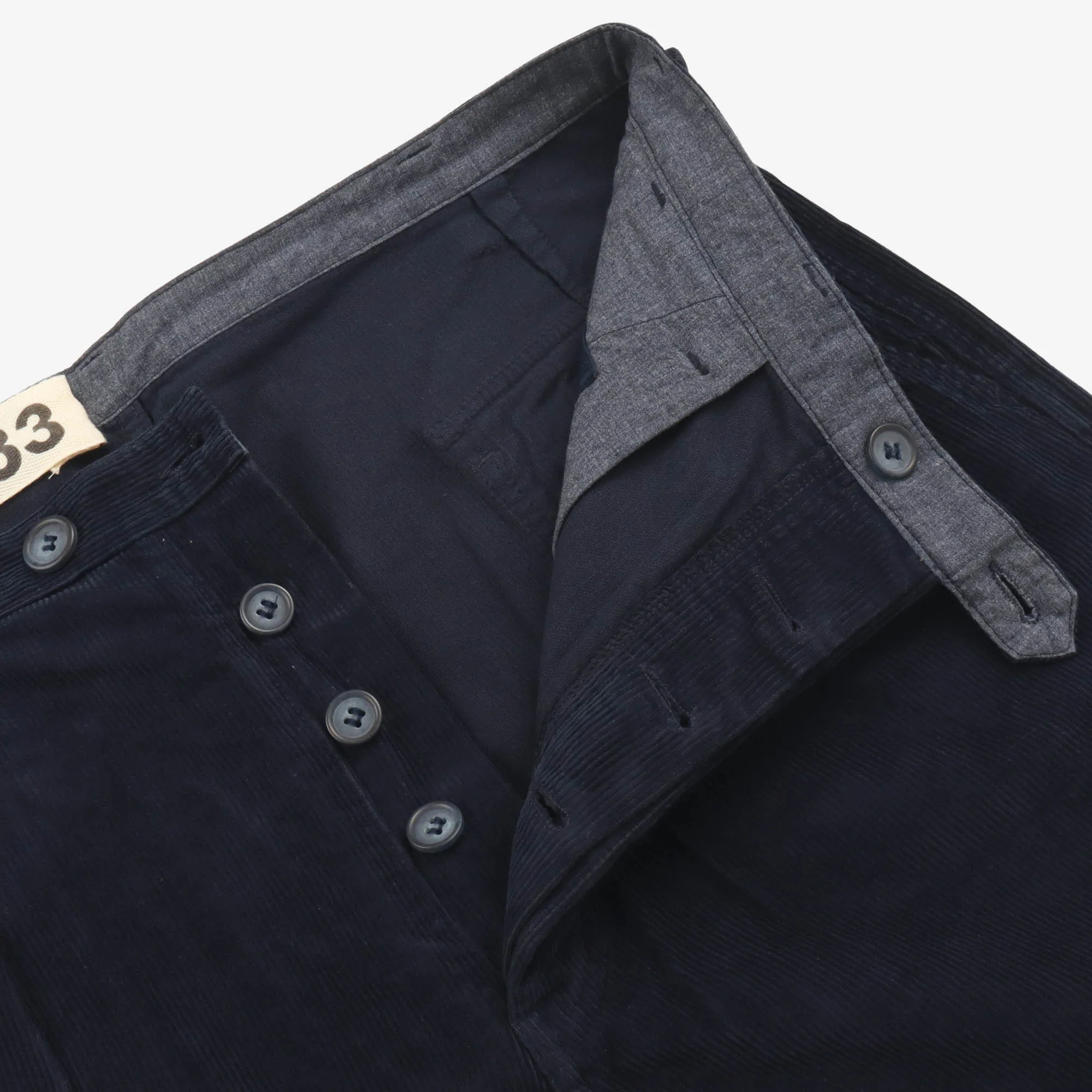 Corduroy Pleated Trousers (34W X 30L) - Image 3