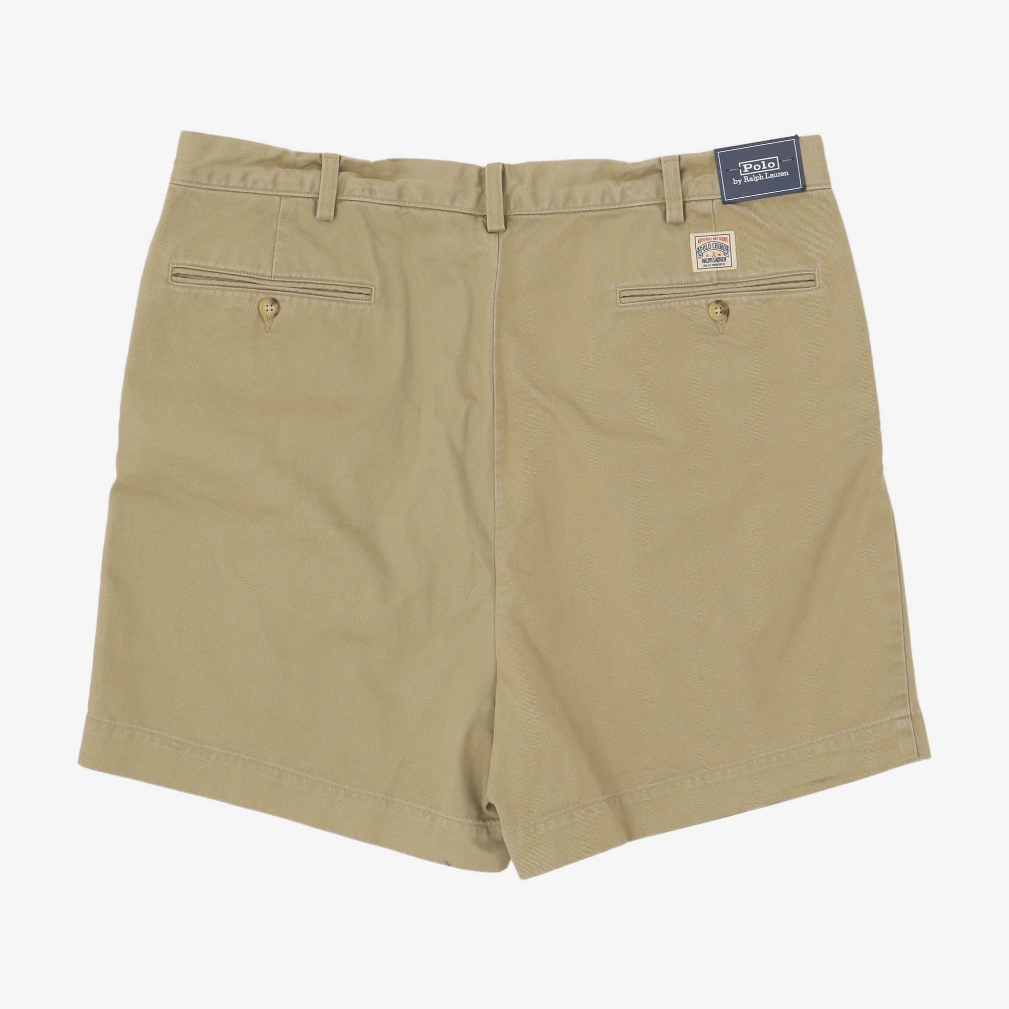 Cormac Pleated Chino Shorts (38W) - Image 2