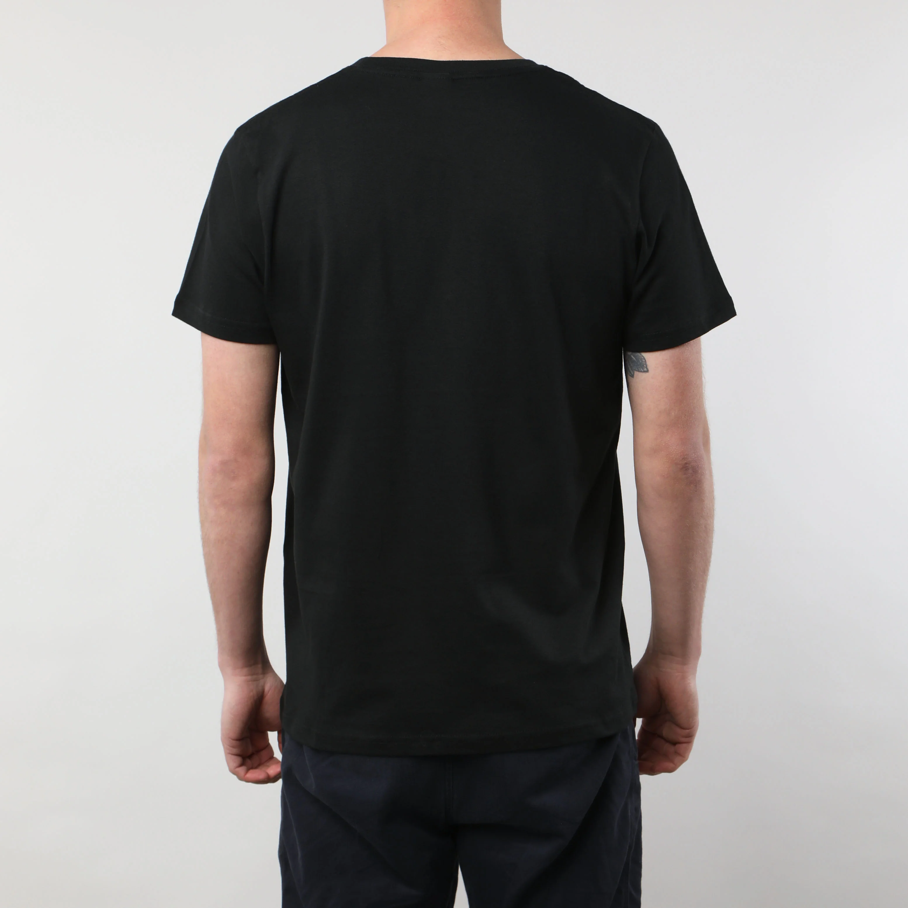 Cotton T-Shirt - Black - Image 4