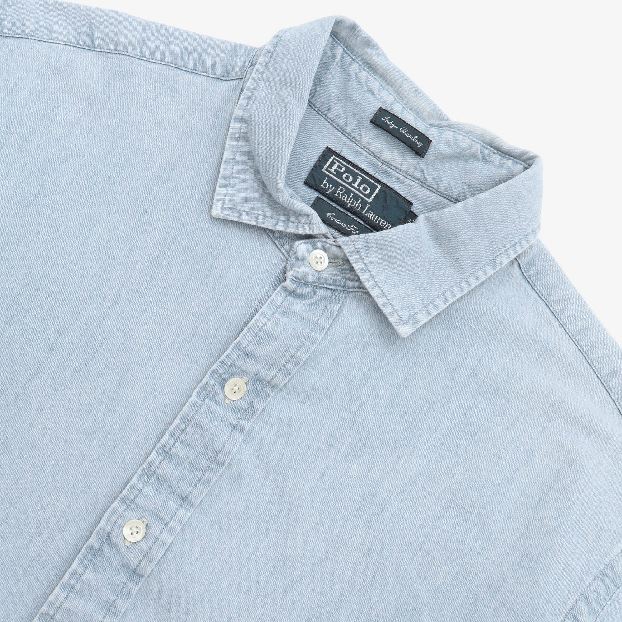 Custom Fit Chambray Shirt - Image 3