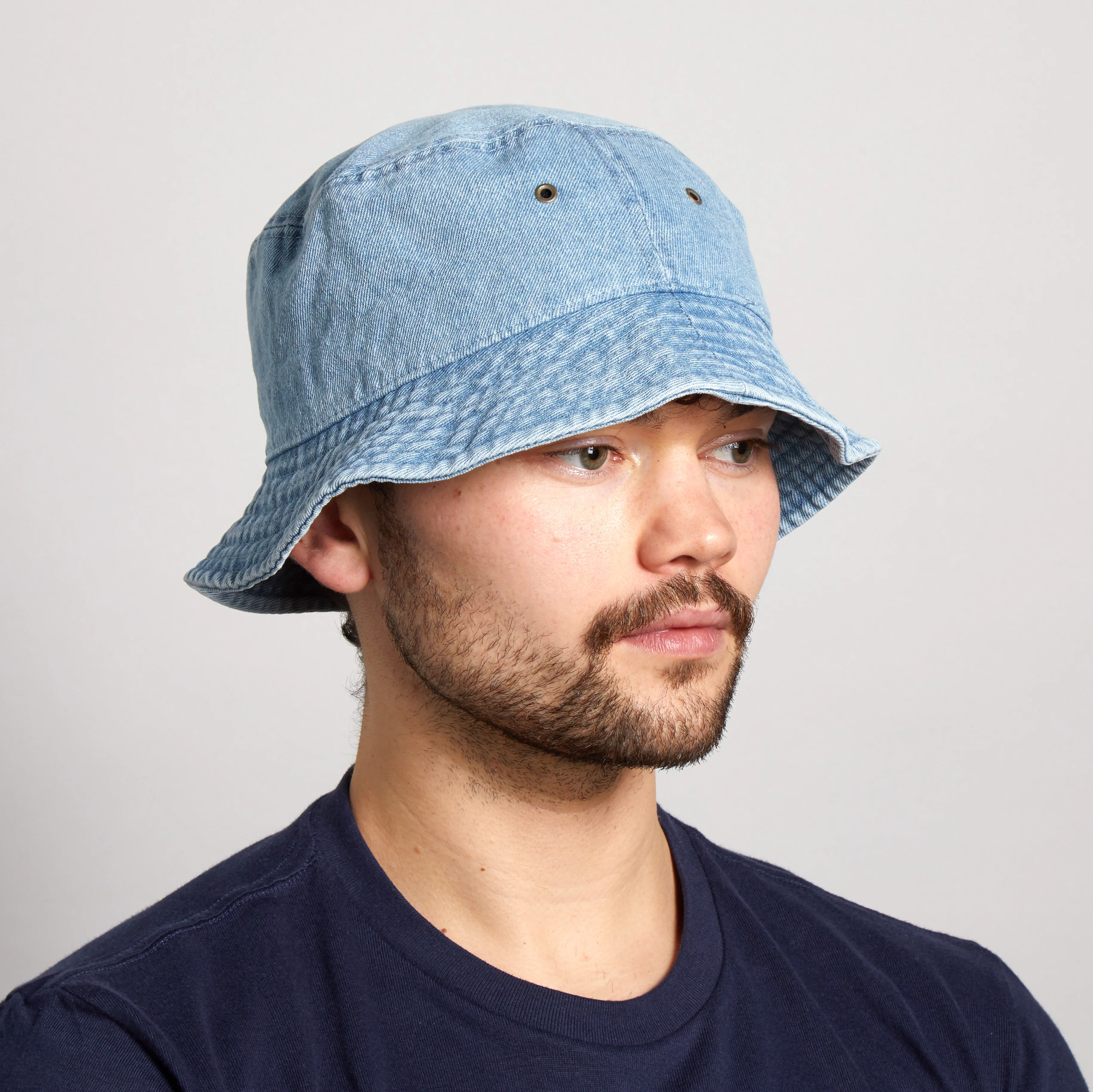 Denim Bucket Hat (Light Denim) - Image 4