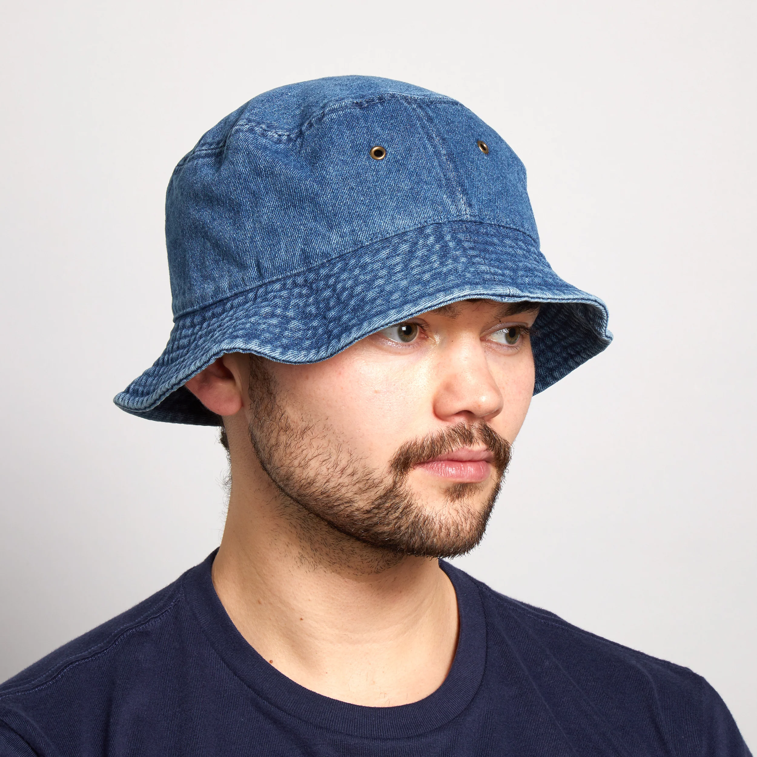Denim Bucket Hat (Mid Denim) - Image 4