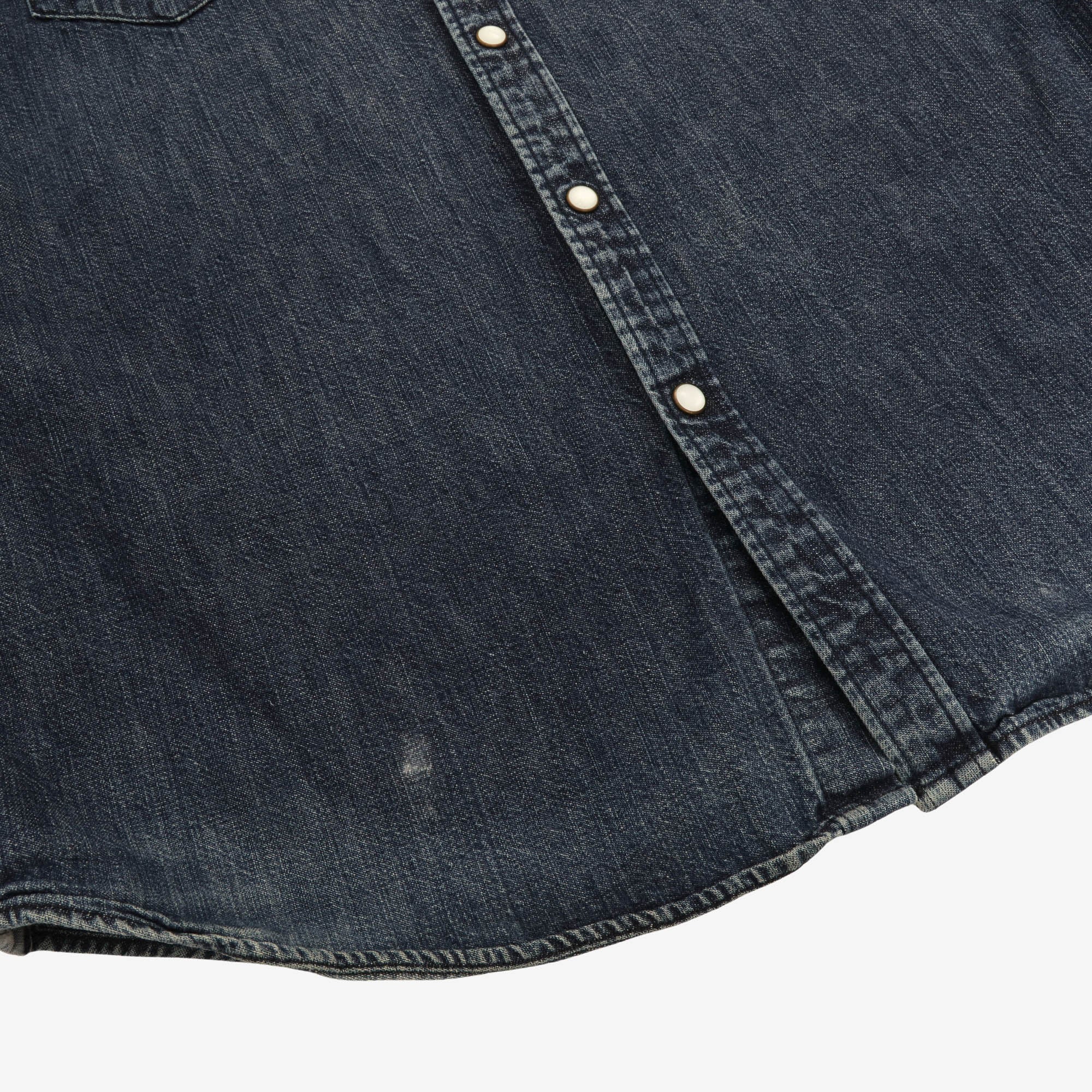 Denim Snap Button Western Shirt - Image 4