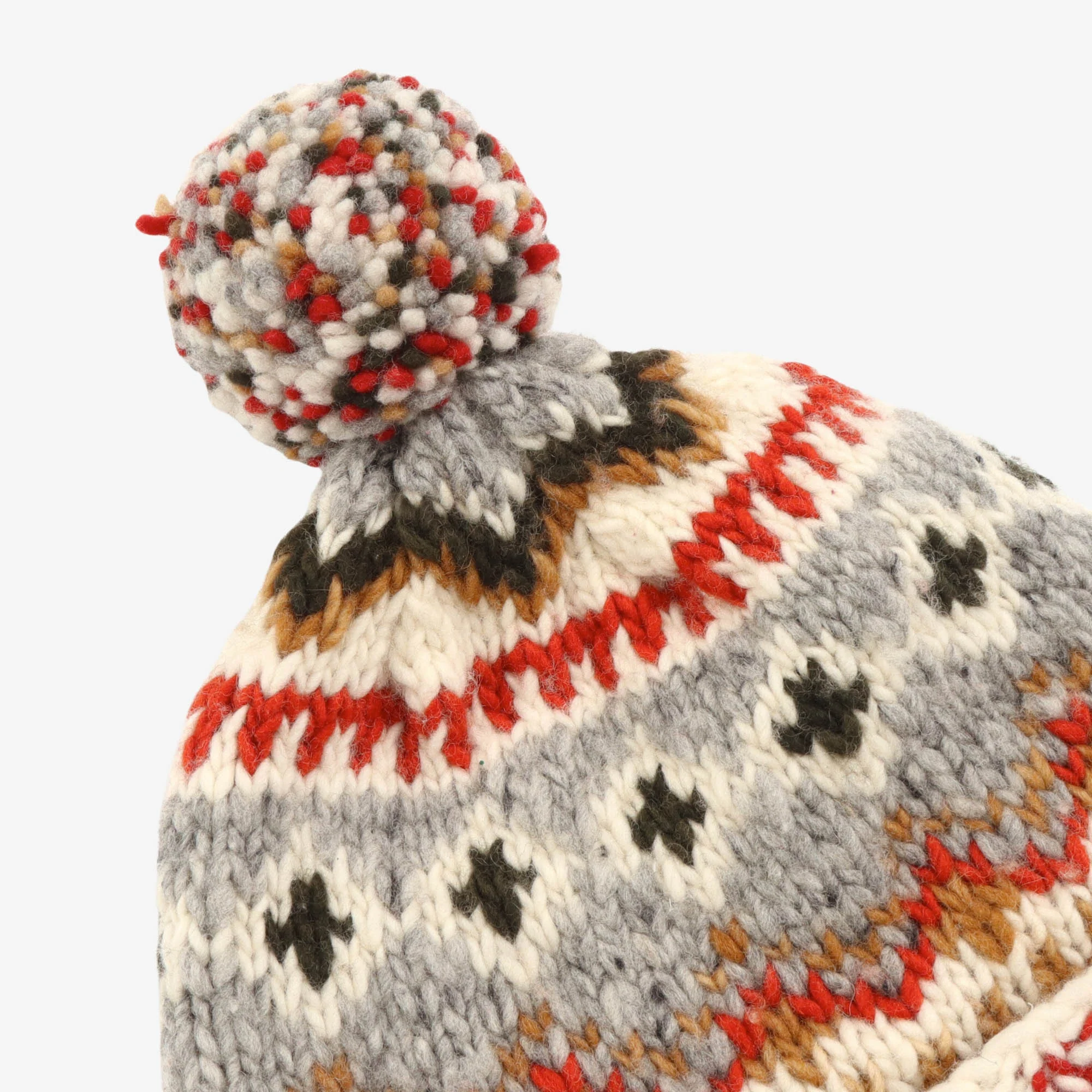 Double Cuff Fairisle Beanie - Image 3