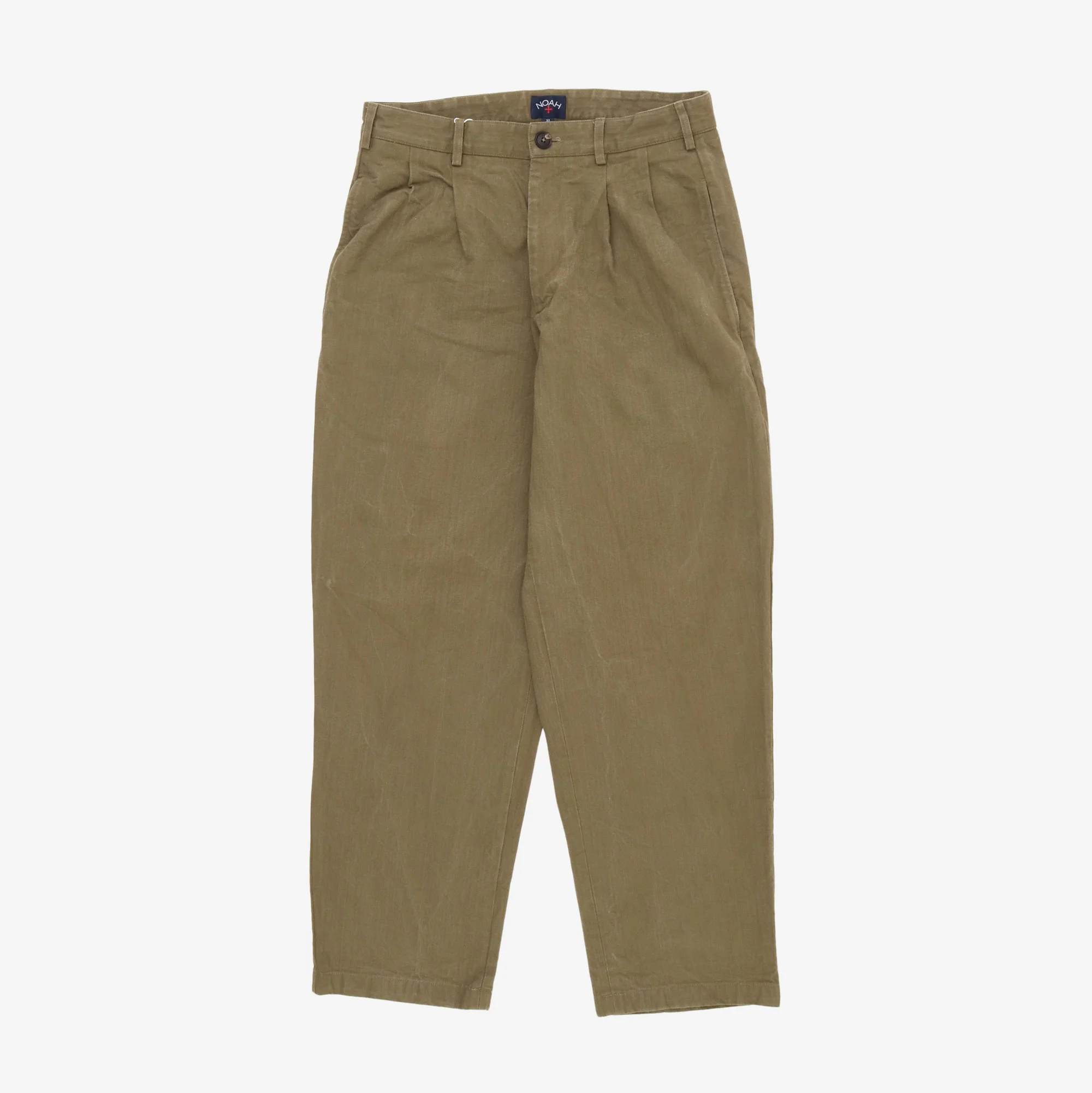 Double Pleated Herringbone Trousers (32W X 30L)