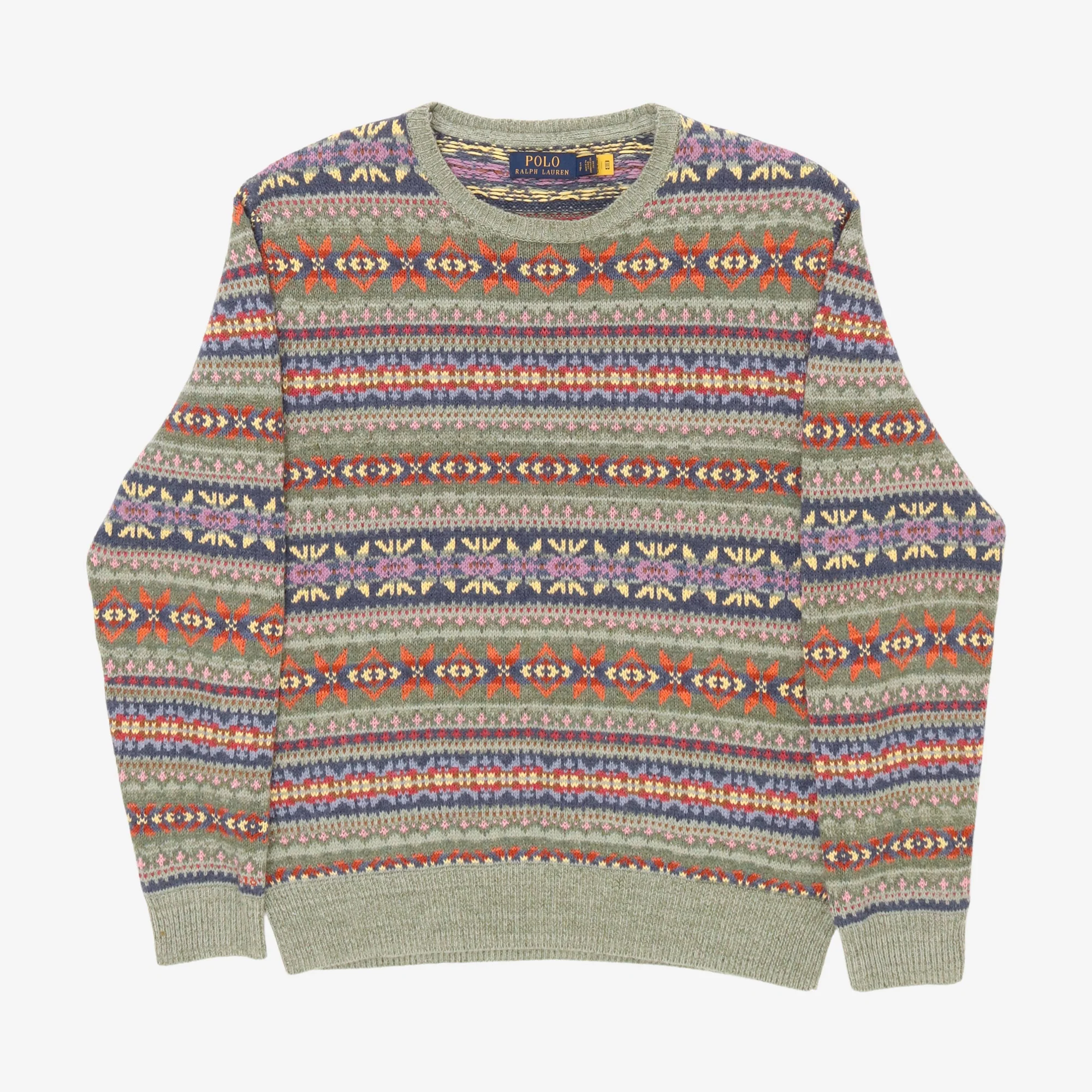 Fair Isle Linen Blend Sweater
