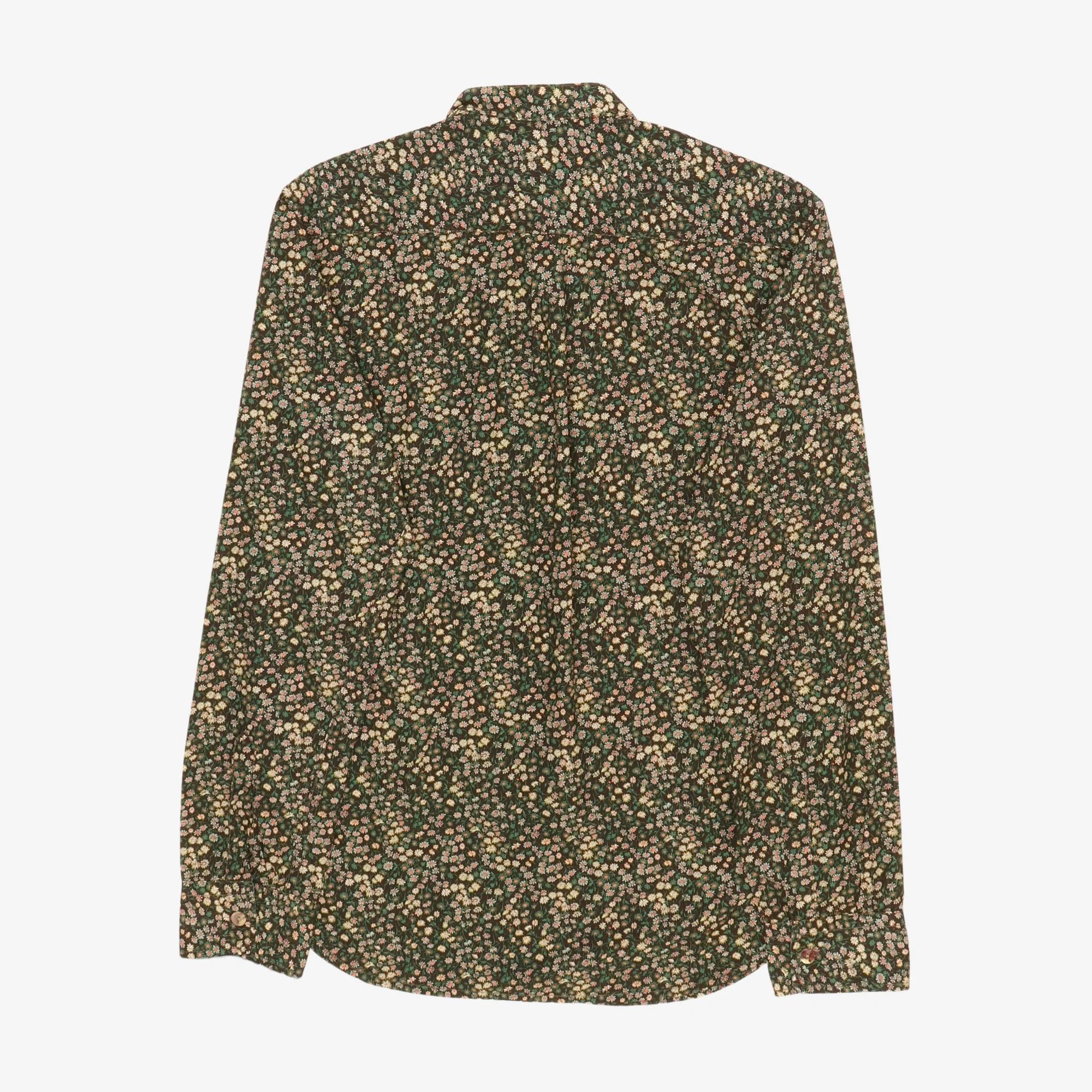 Floral Band Collar Shirt - Image 2