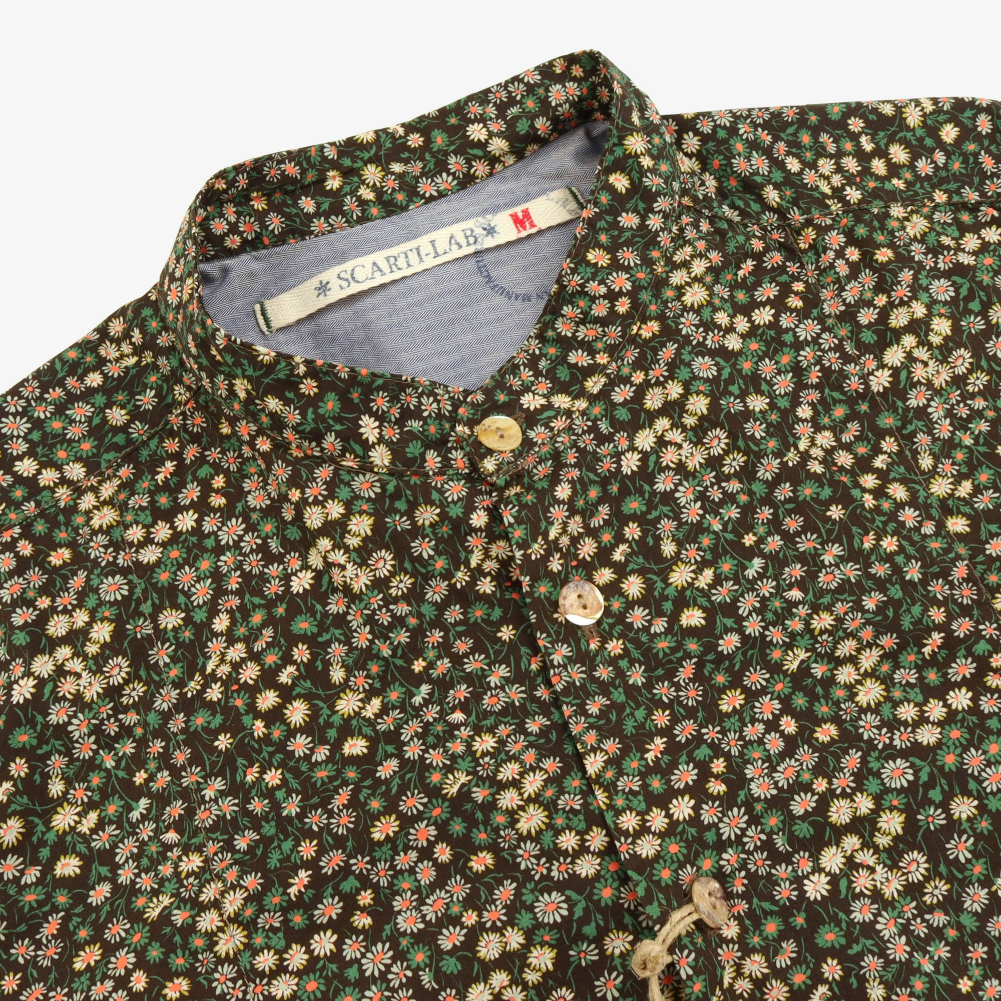 Floral Band Collar Shirt - Image 3