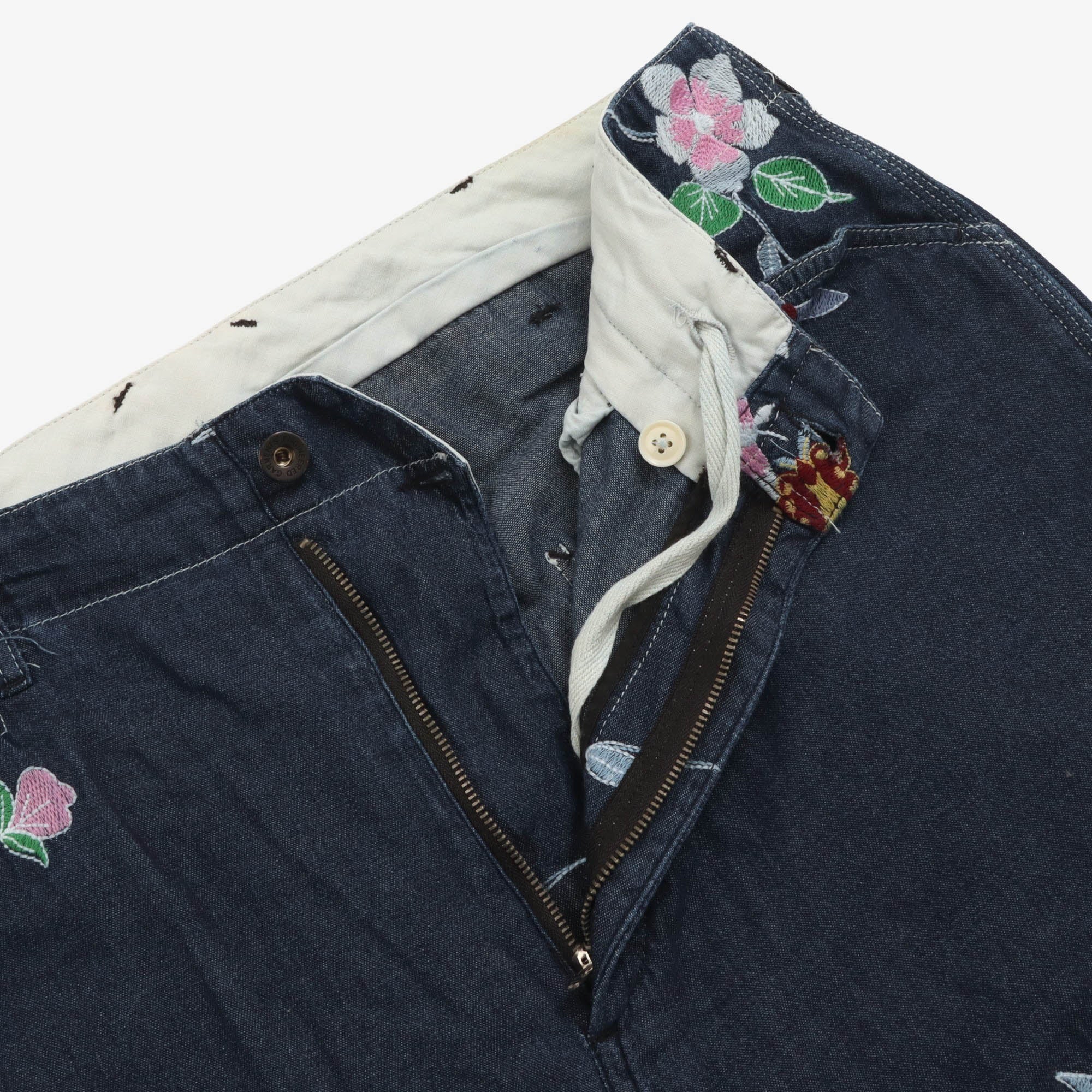 Floral Embroidered Painter Pants (34W x 27L) - Image 3