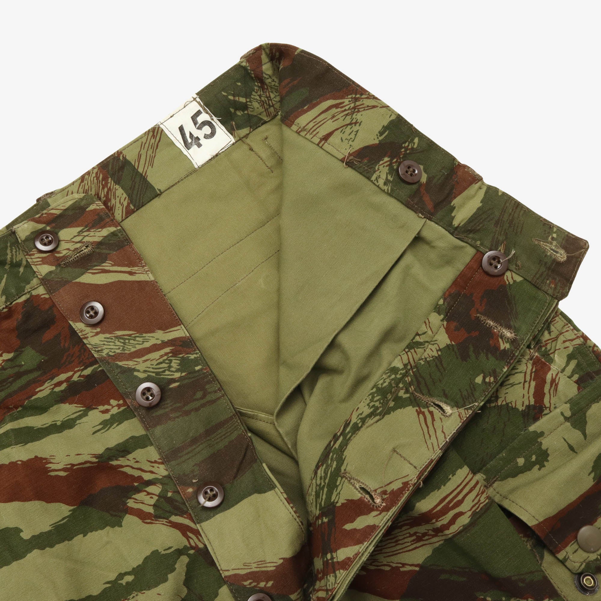 Vintage 1950s French Army Lizard Camo Trousers (38W X 34L) - Image 4