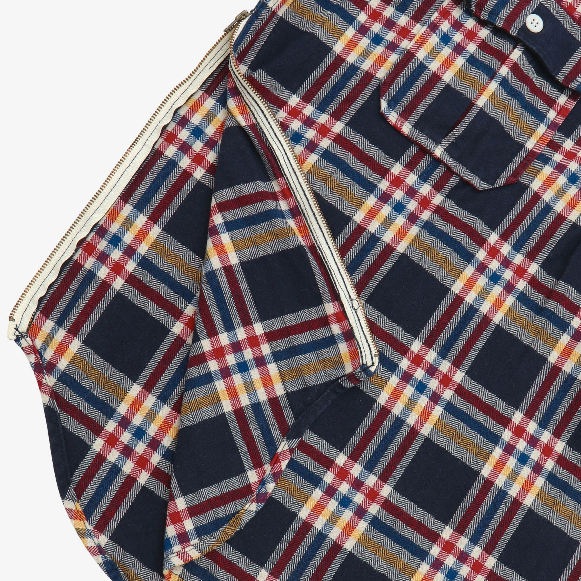 Garage Check Flannel Half Zip Shirt - Image 4