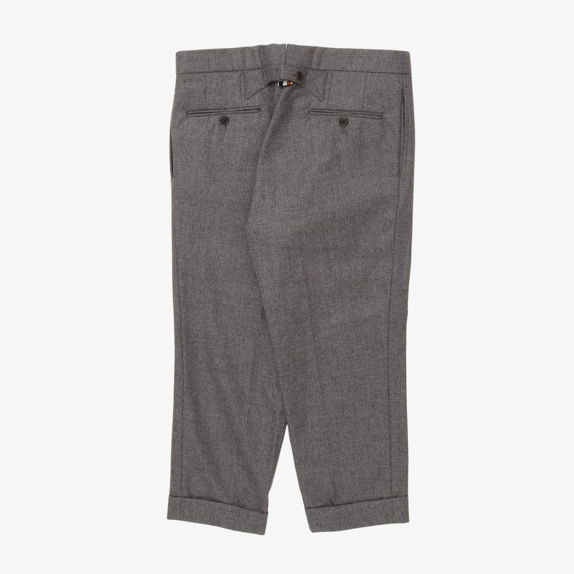 Glen Check Tailored Trousers (33W X 23L) - Image 2