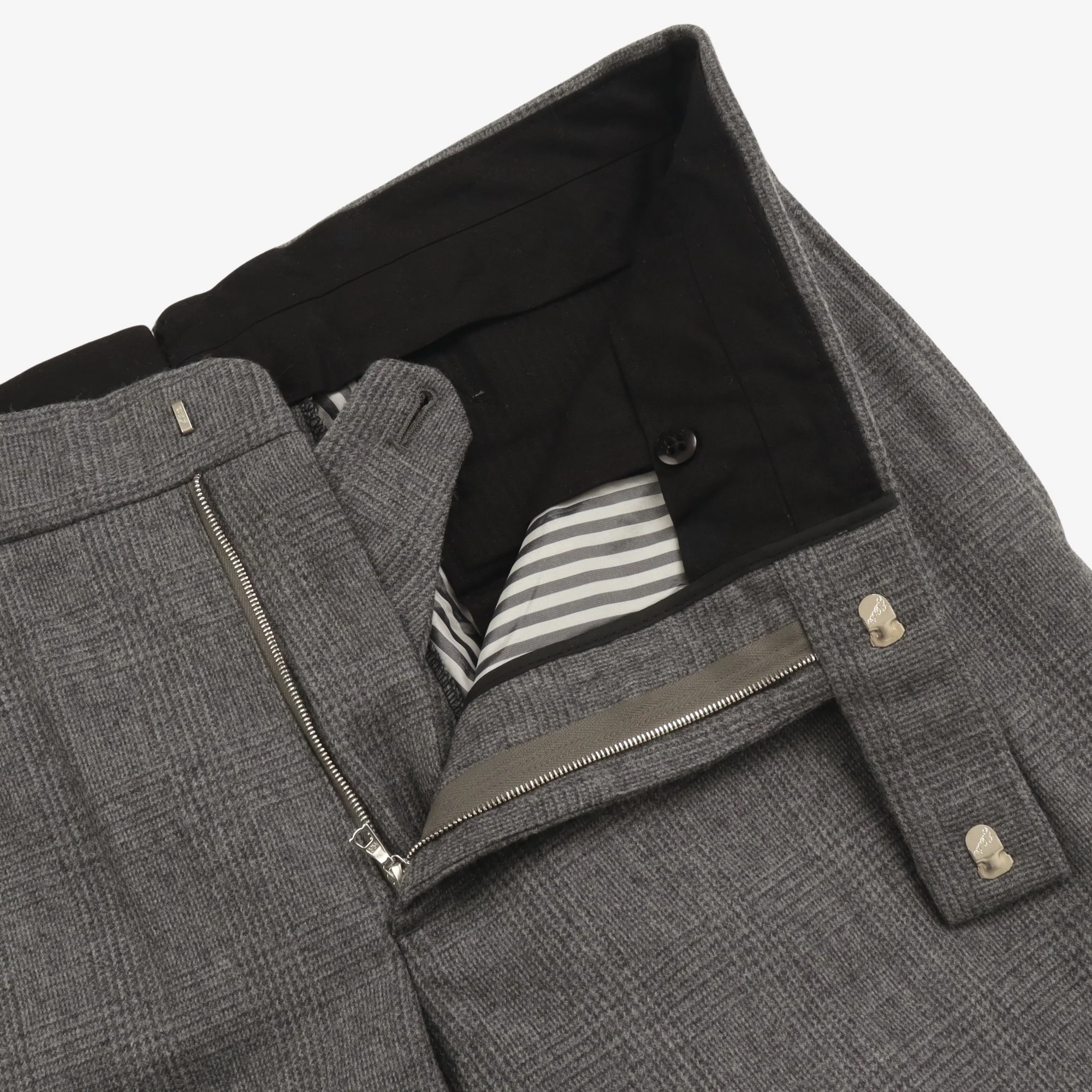 Glen Check Tailored Trousers (33W X 23L) - Image 3