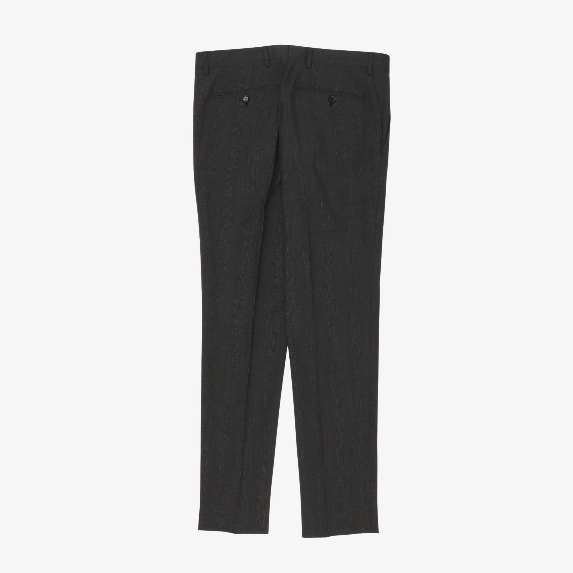 Wool Pleated Trouser - Image 2