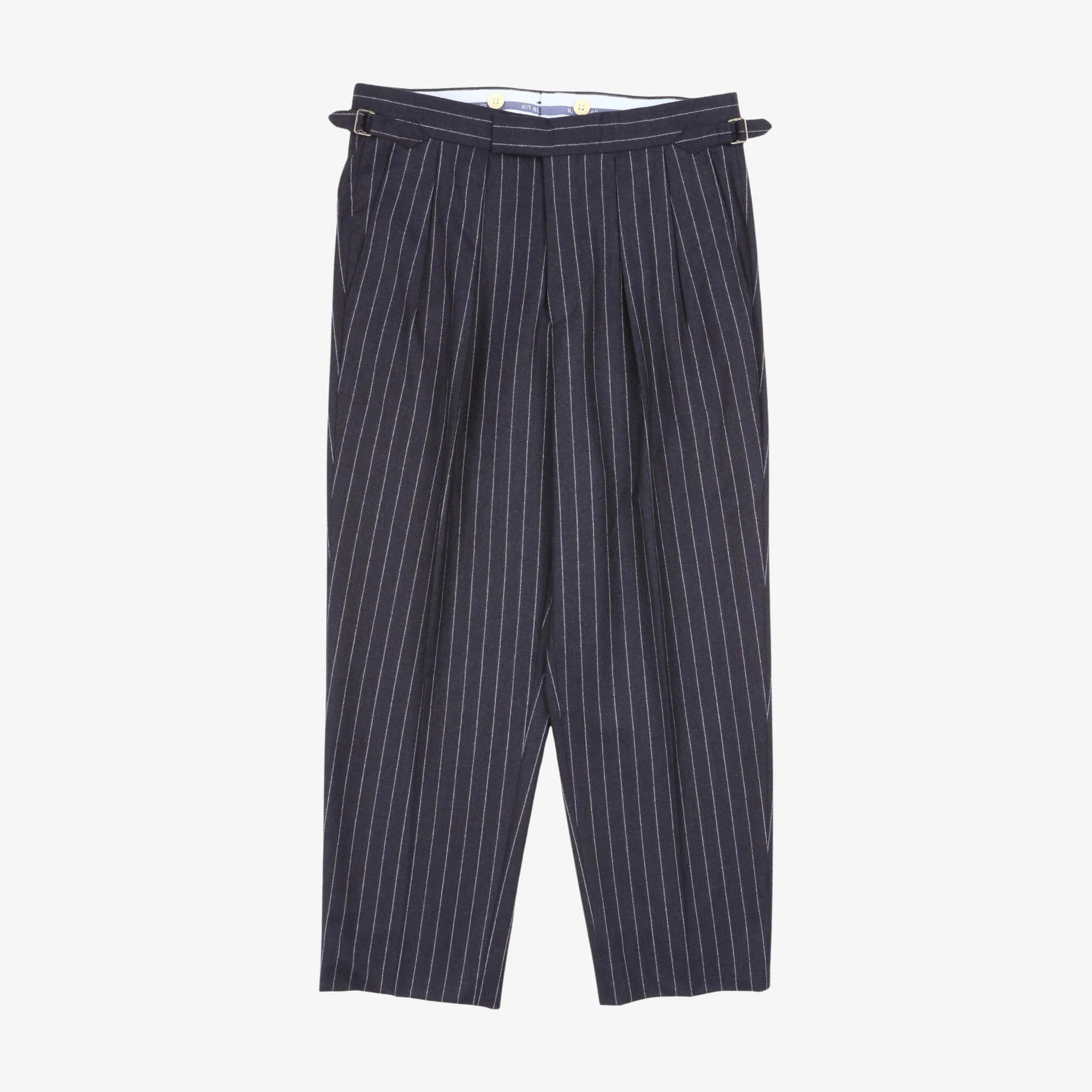 Grant Chalkstripe Wool Flannel Trousers (32W X 27L)
