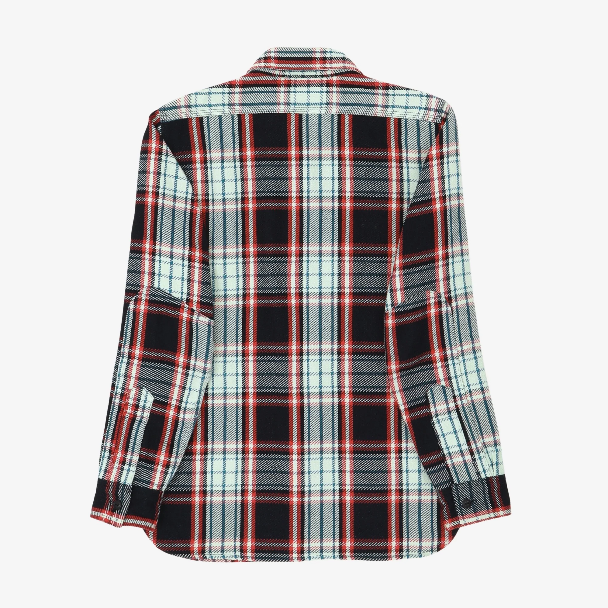 Heavy Flannel Plaid Shirt - Image 2