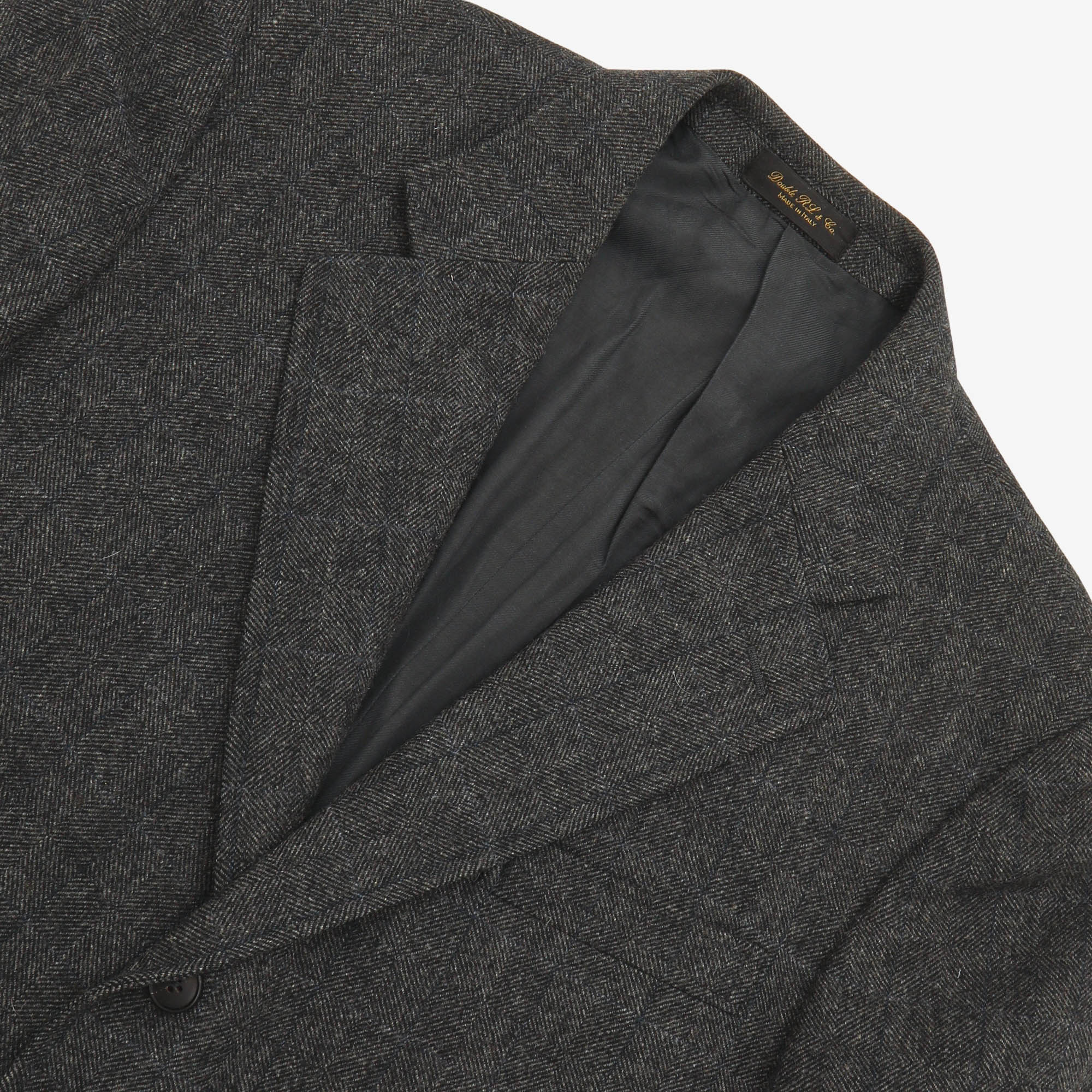 Herringbone Check Tweed Blazer - Image 3