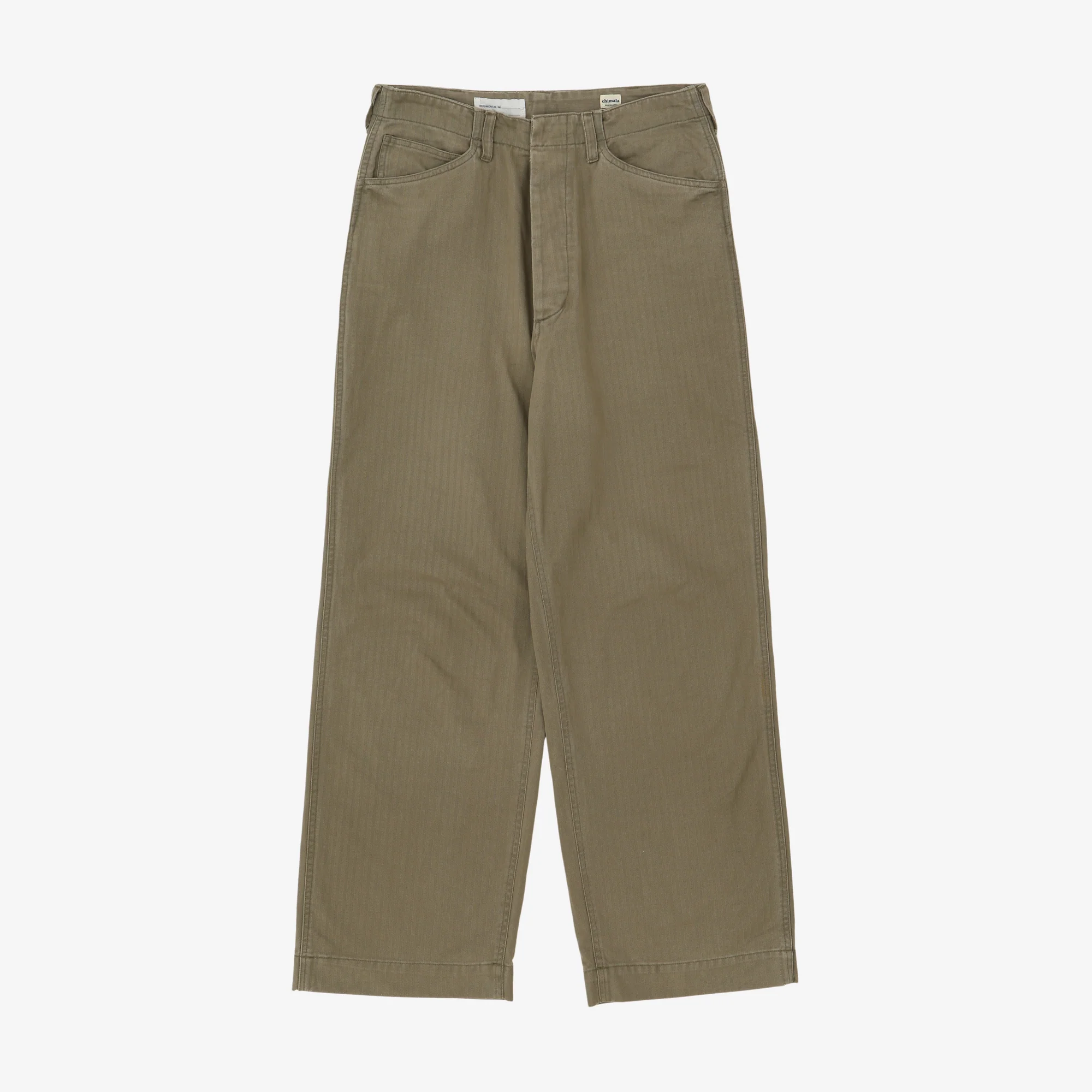 Herringbone Fatigue Chino Pants (31W X 28.5L)