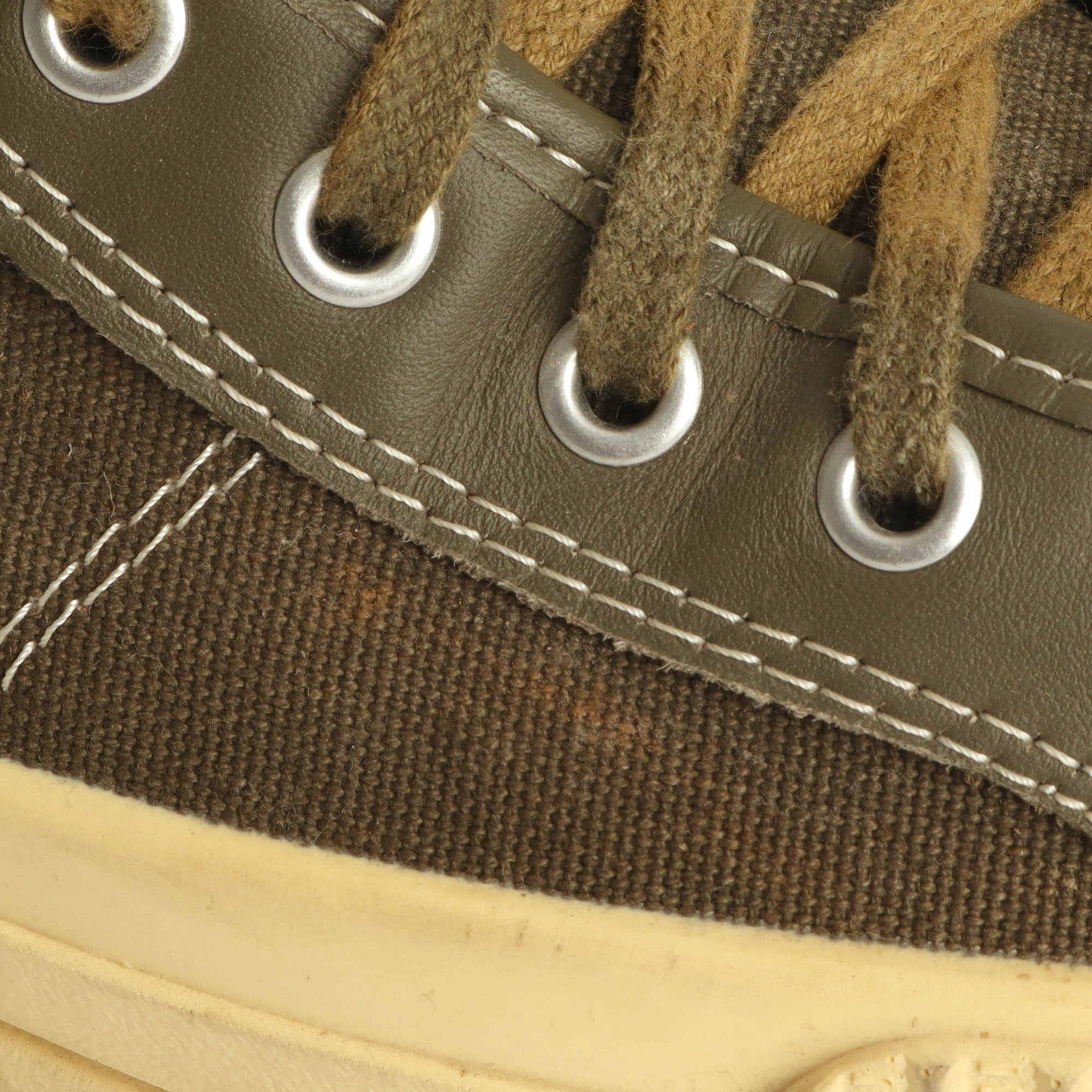 Hi Top Leather Canvas Sneakers - Image 8